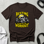 Resting is part of the workout yellow