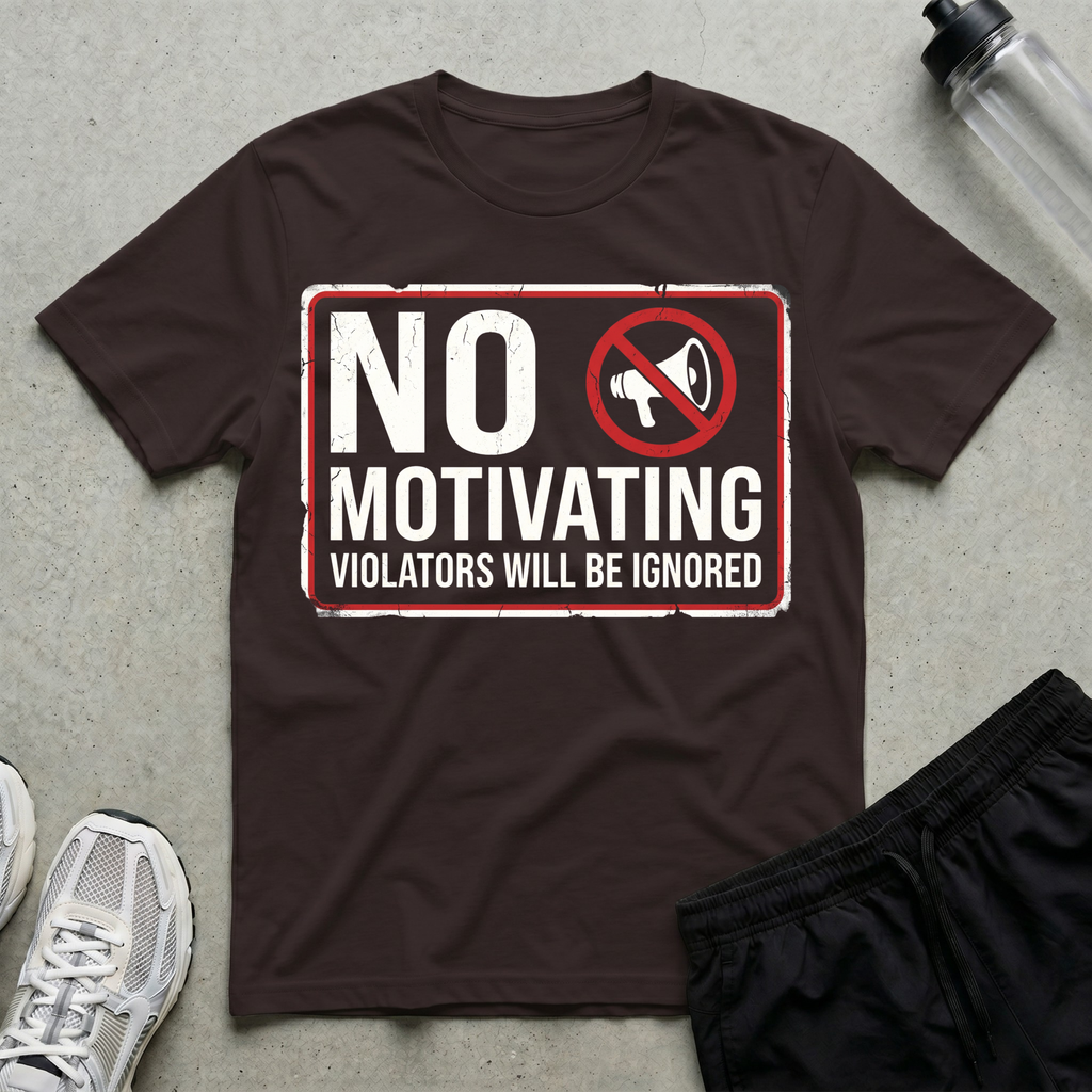No Motivating Sign T-Shirt