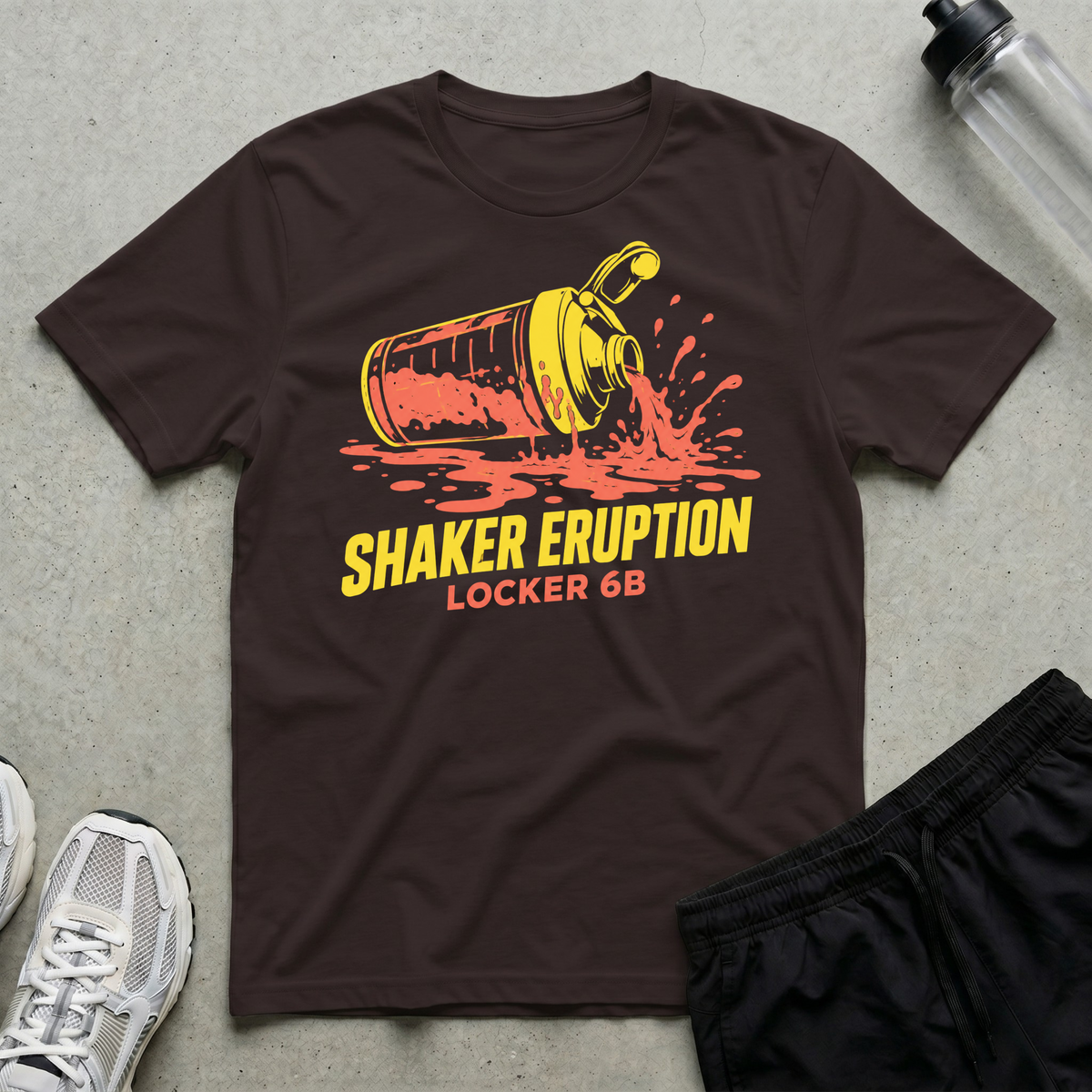 Shaker Eruption T-Shirt - Dark Chocolate