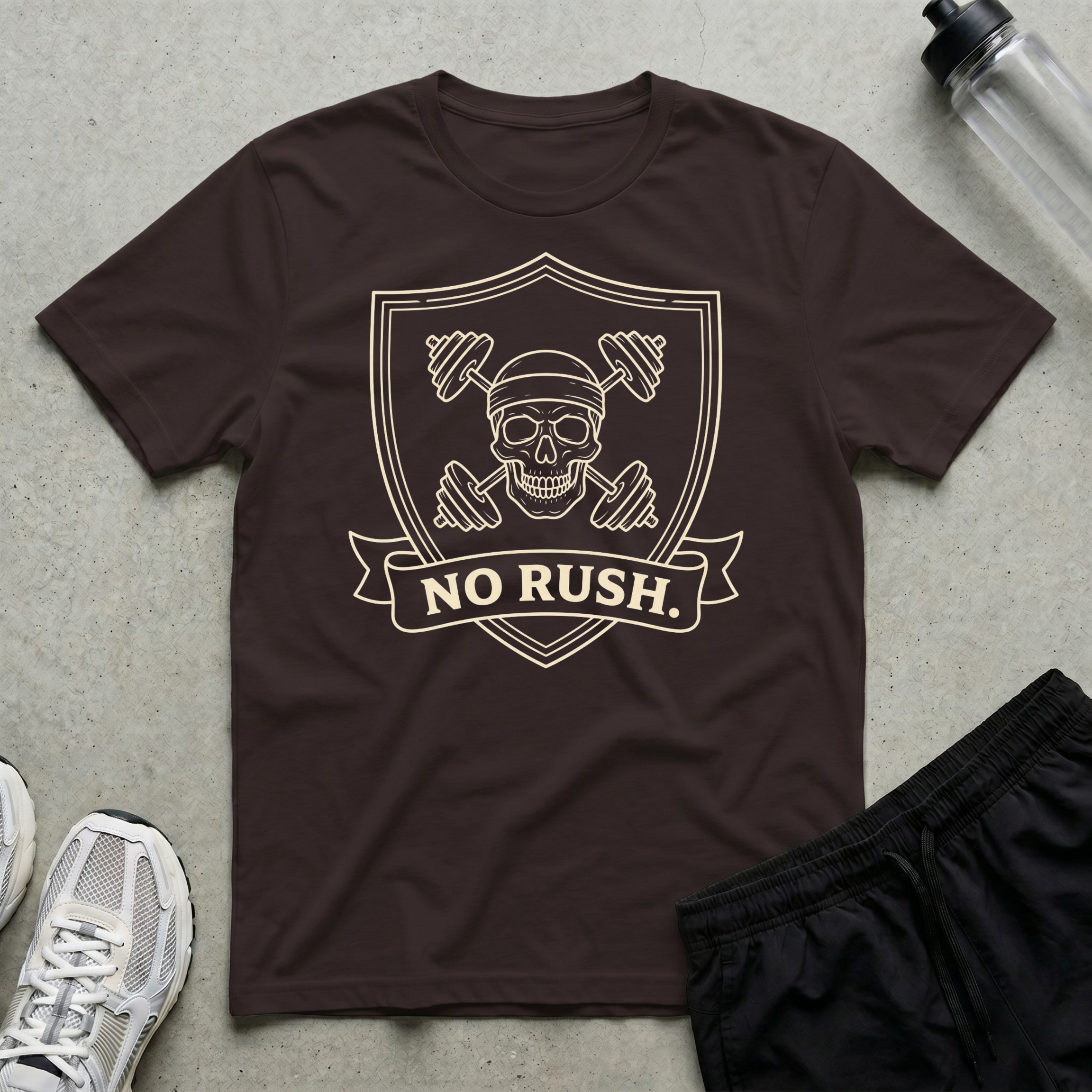 Skull Barbell Crest T-Shirt