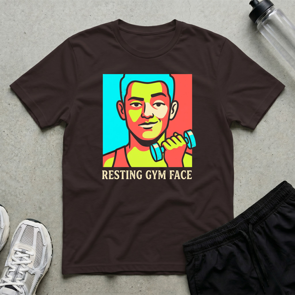 Resting Gym Face Portrait T-Shirt