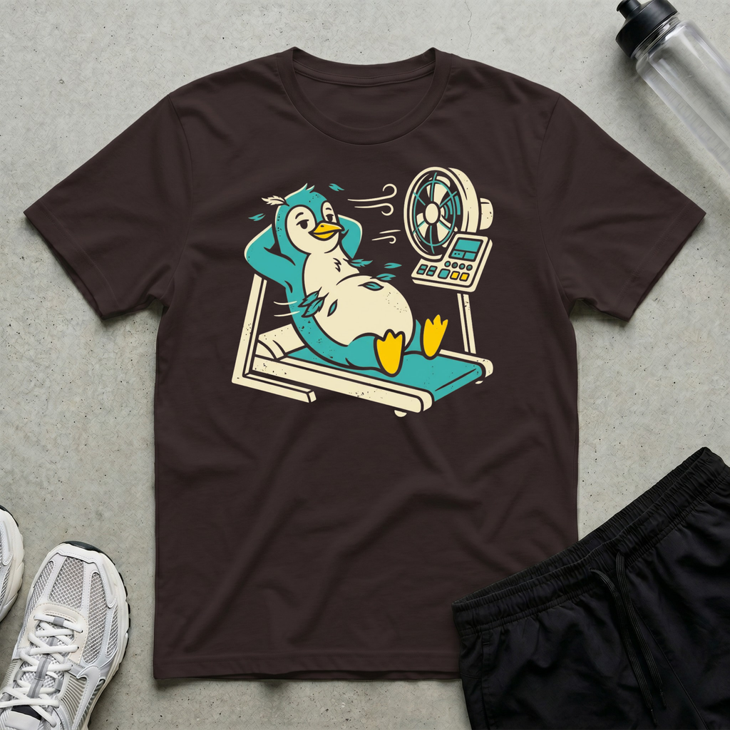 Treadmill Fan Penguin T-Shirt