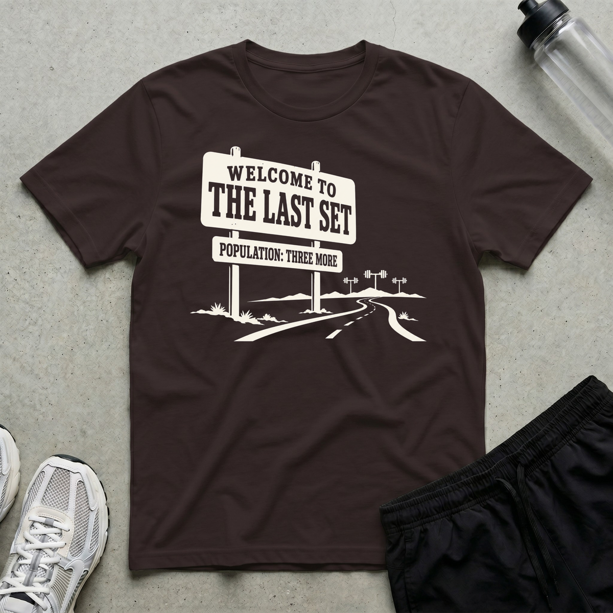 Population Three More T-Shirt - Dark Chocolate