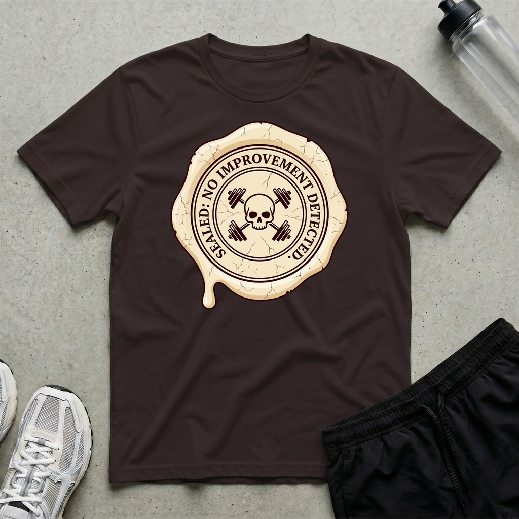 Skull Barbell Wax T-Shirt
