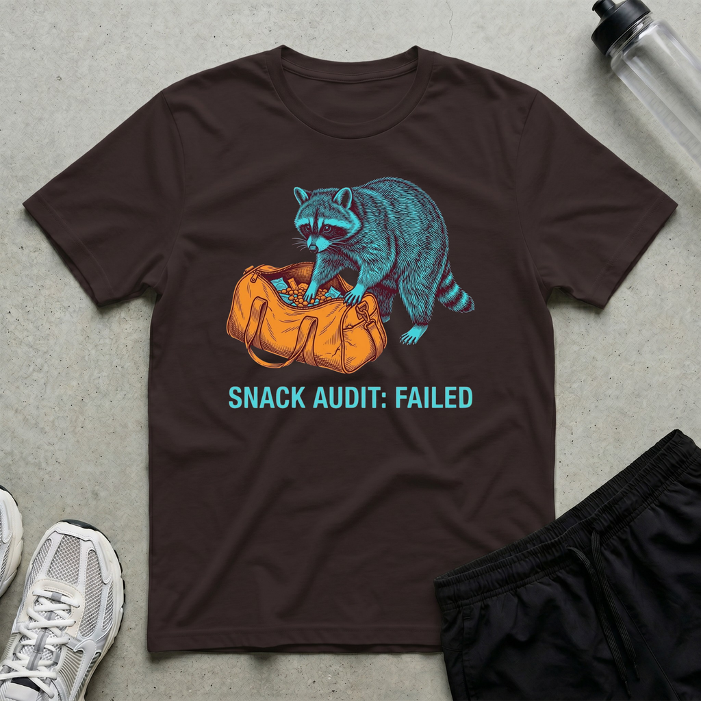 Raccoon Snack Audit T-Shirt