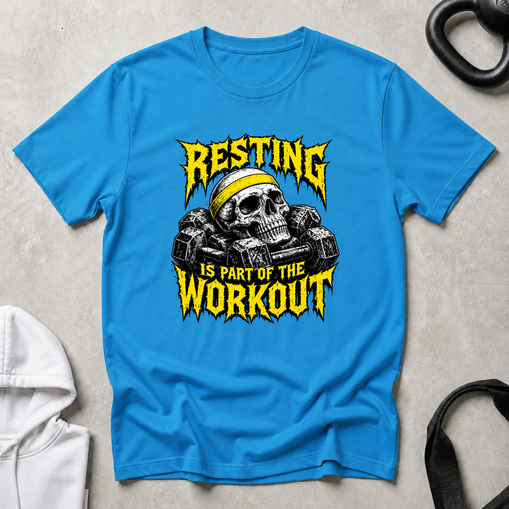 Resting is part of the workout yellow