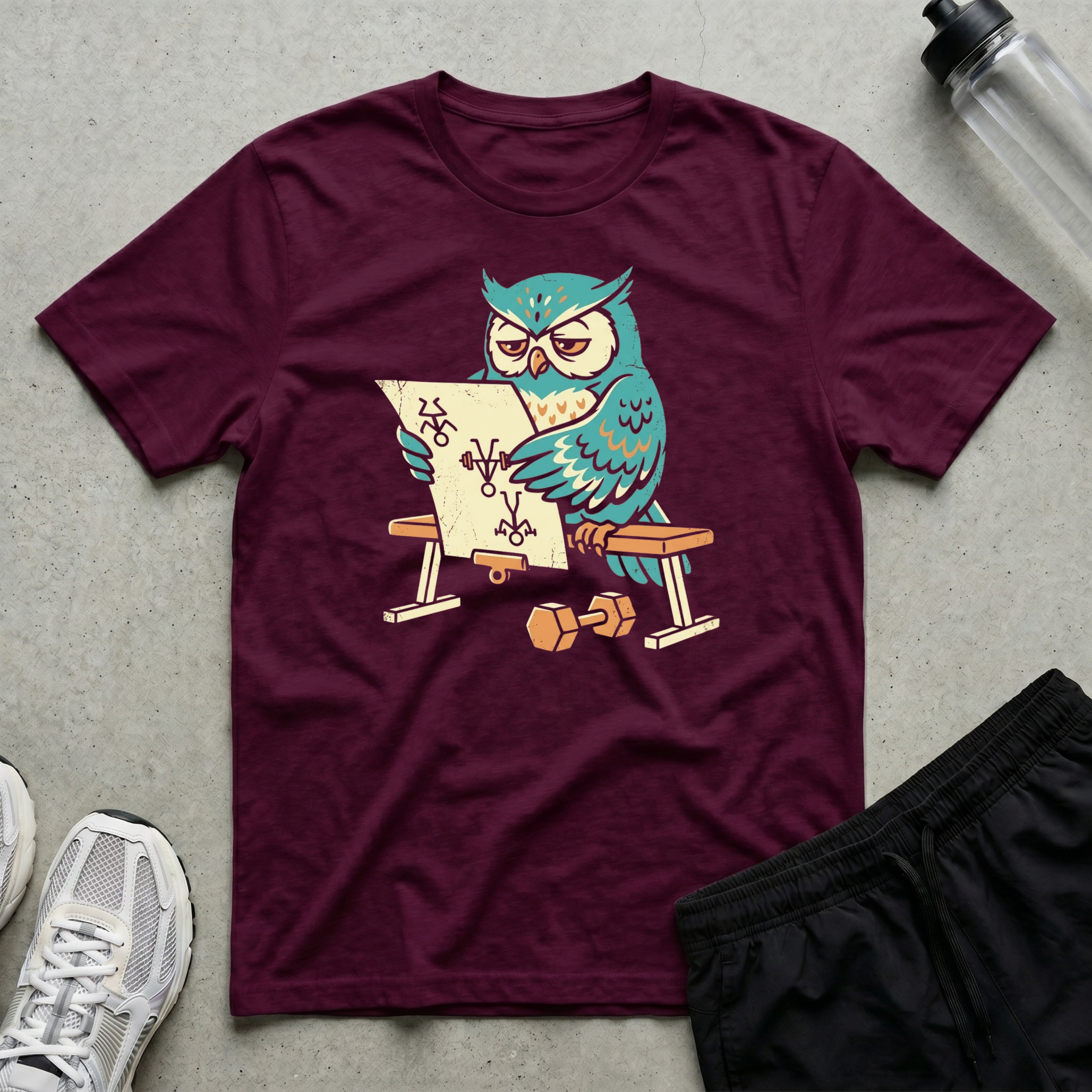 Upside Down Plan Owl T-Shirt