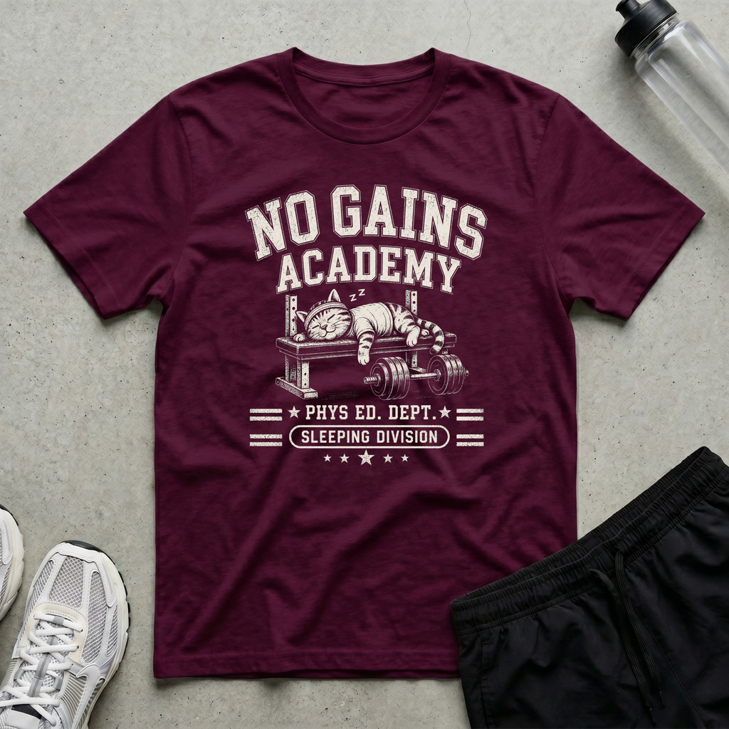 No Gains Academy T-Shirt
