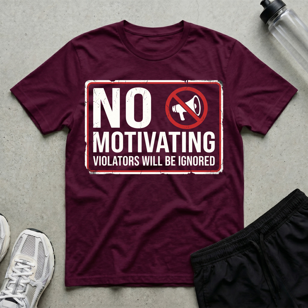 No Motivating Sign T-Shirt
