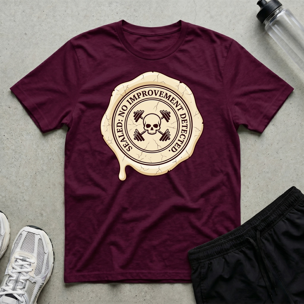 Skull Barbell Wax T-Shirt