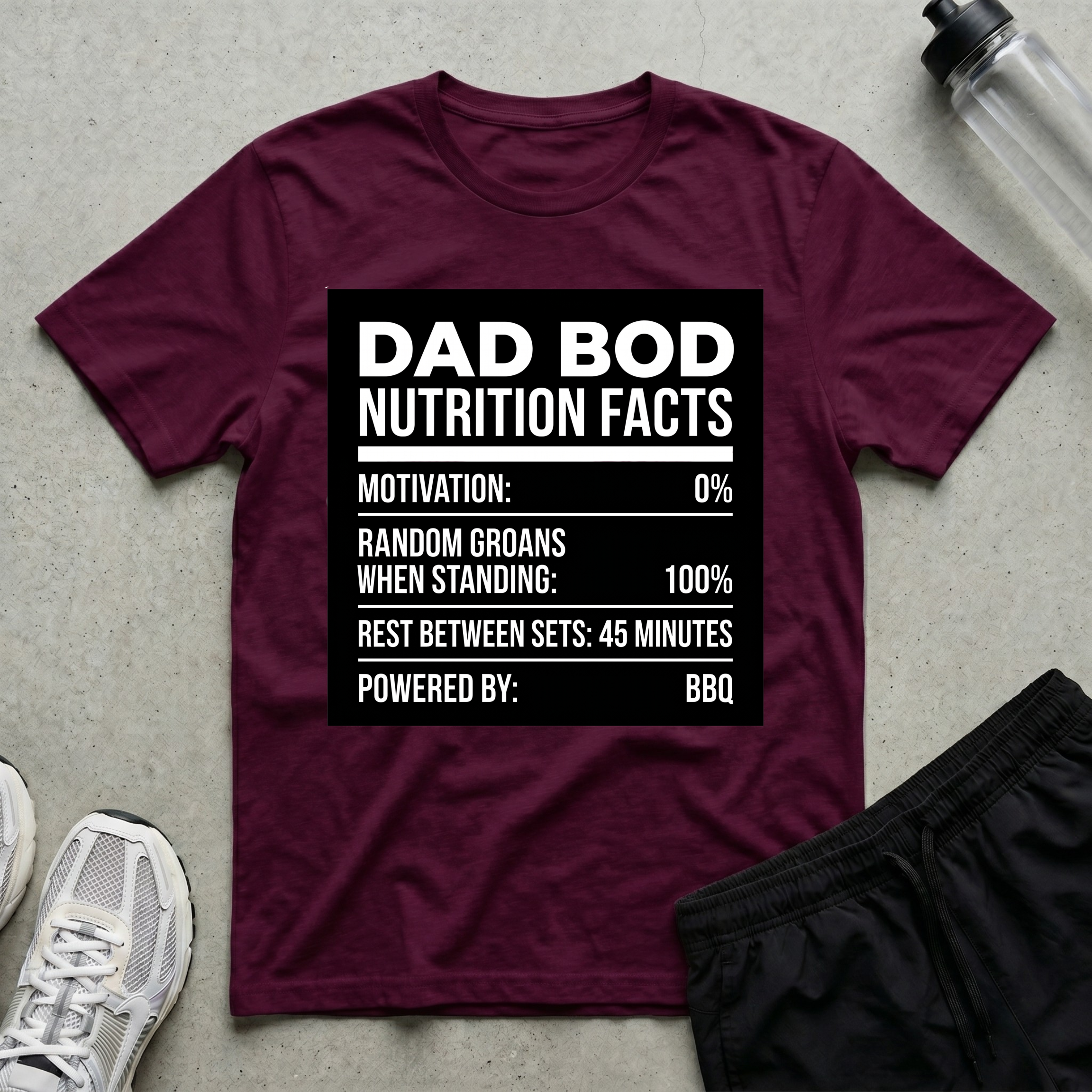 Dad Bod Nutrition Facts T-Shirt