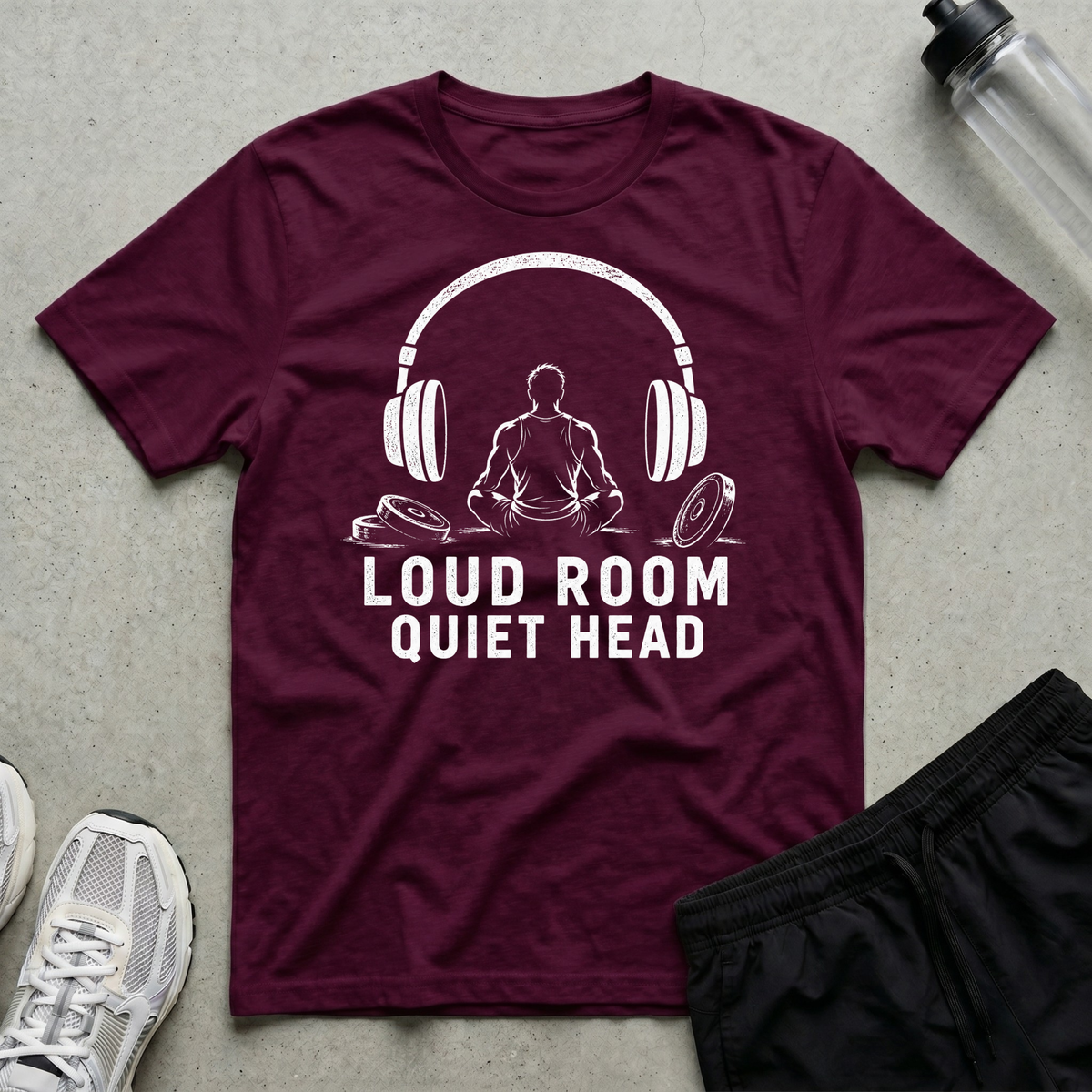 Loud Room Quiet T-Shirt - Maroon