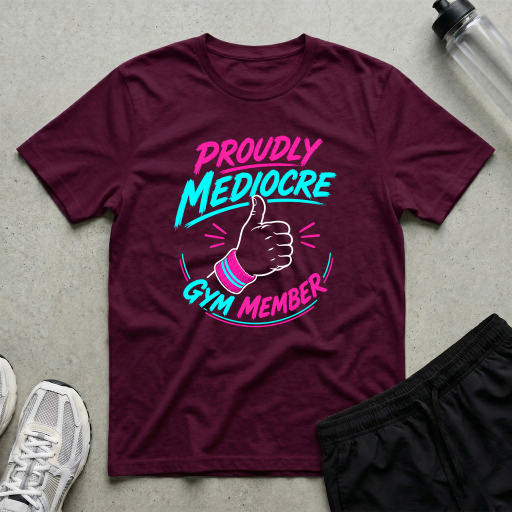 Proudly Mediocre Gym Member T-Shirt