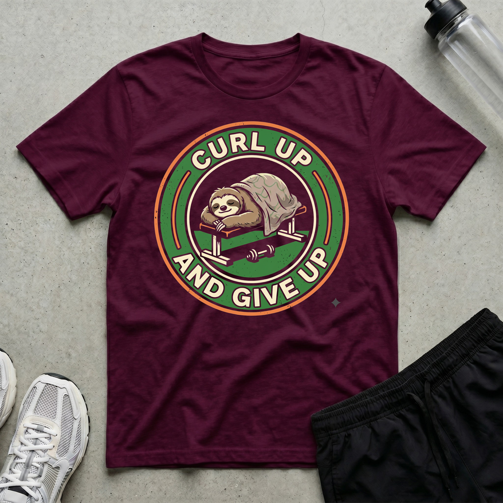 Curl Up And Give Up Sloth T-Shirt
