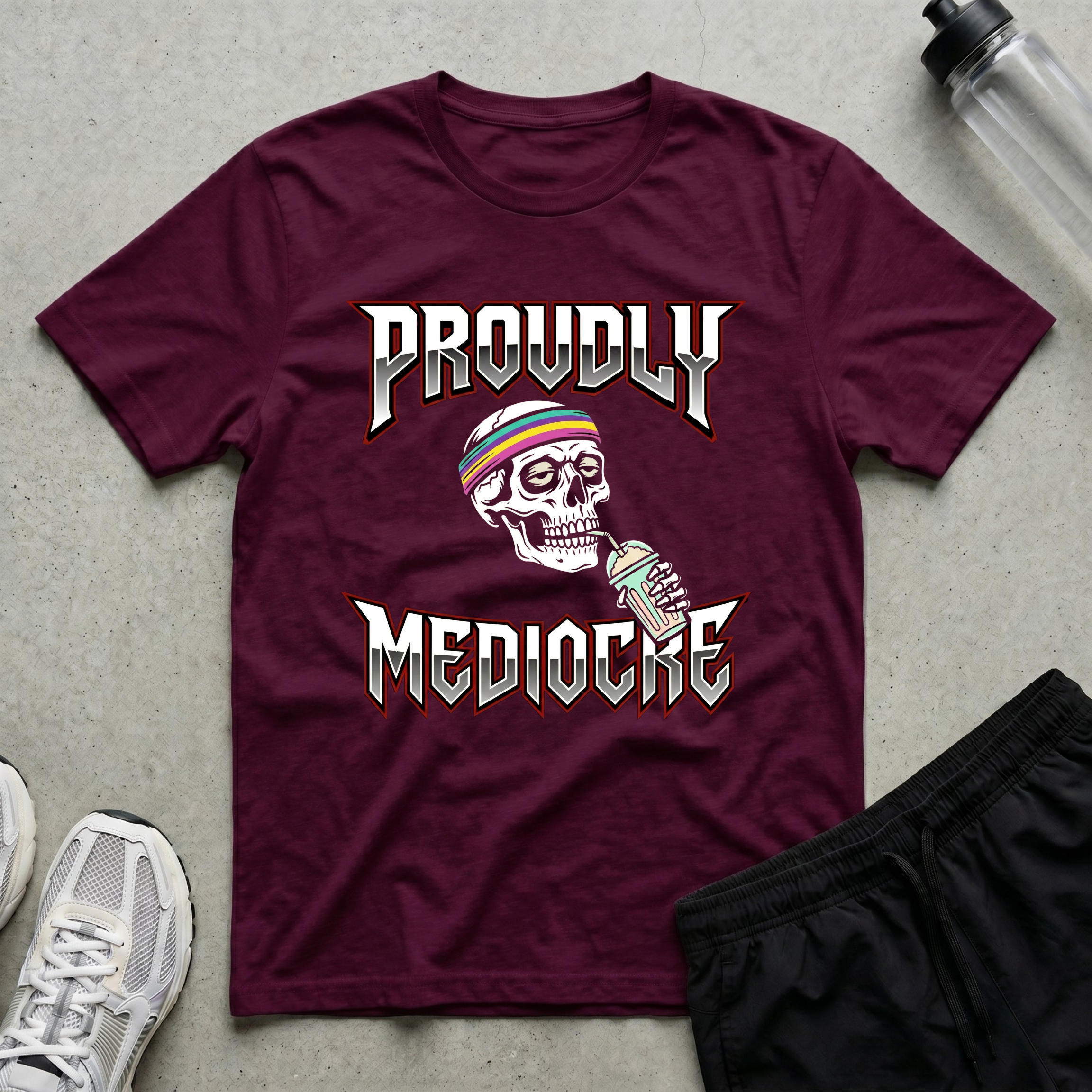 Proudly Mediocre Skull T-Shirt