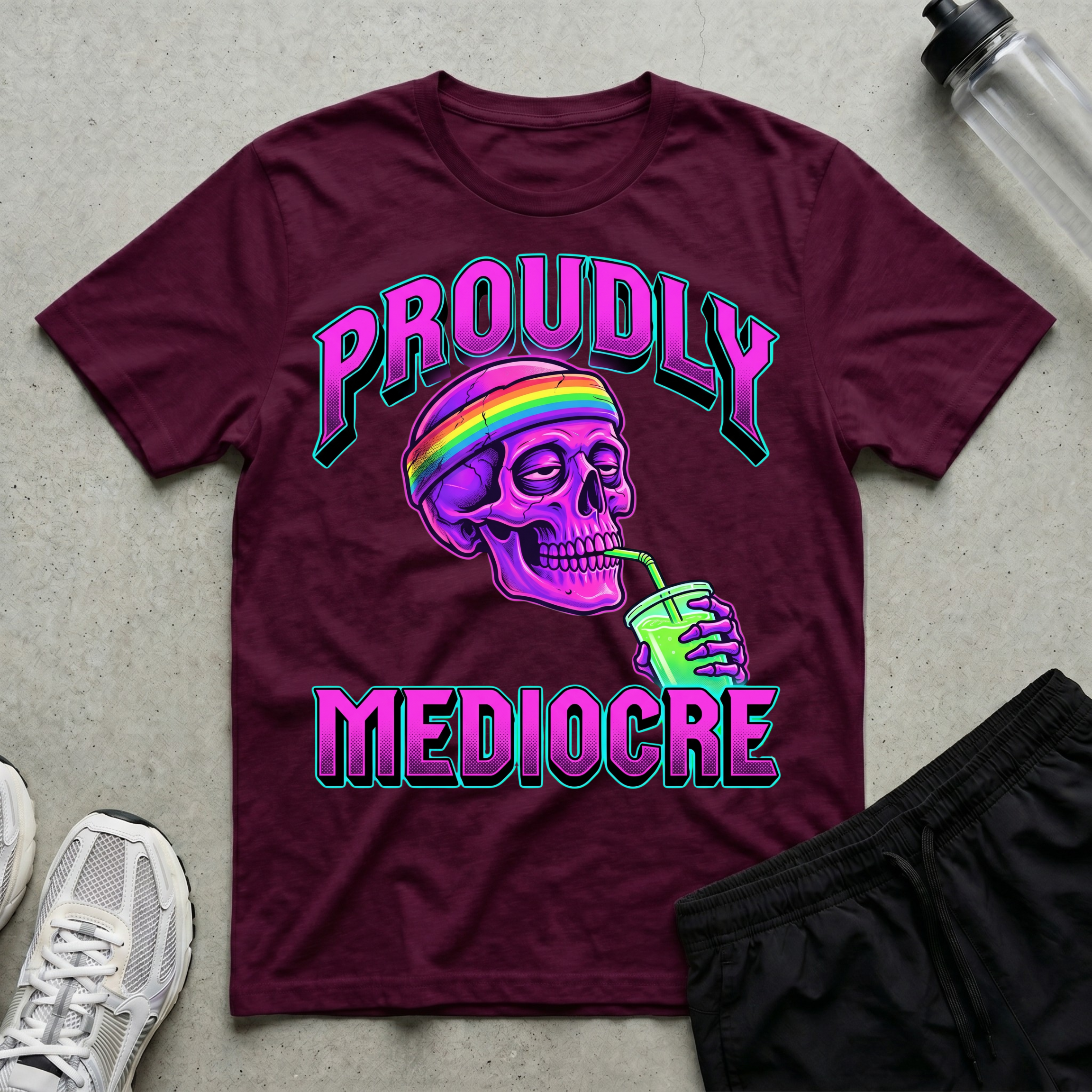 Proudly Mediocre Neon T-Shirt