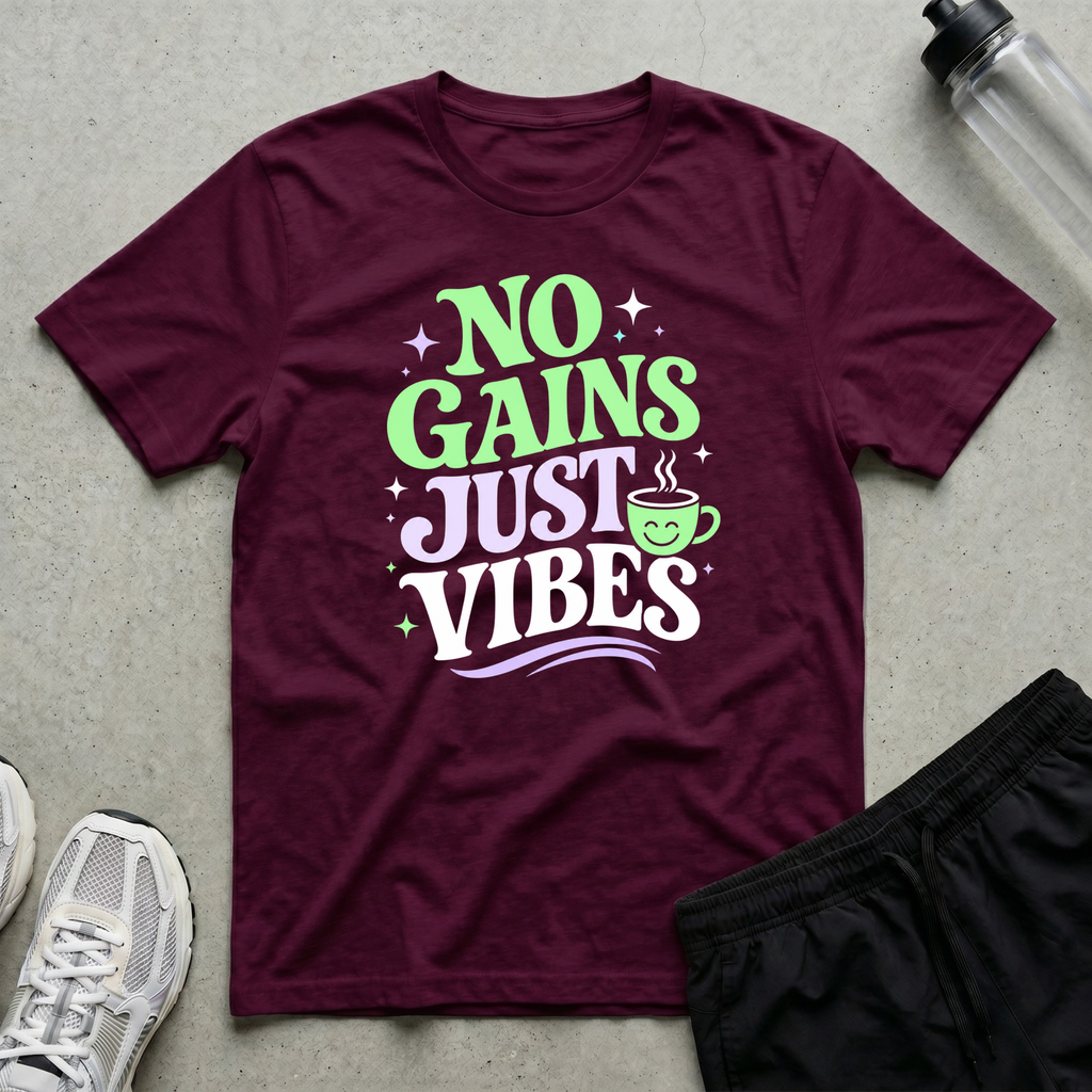 No Gains Just Vibes T-Shirt