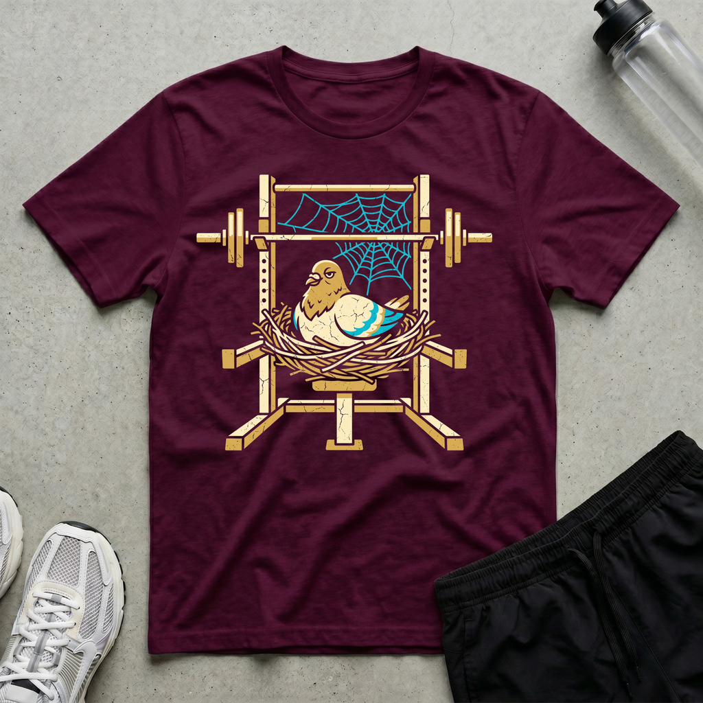 Squat Rack Pigeon T-Shirt