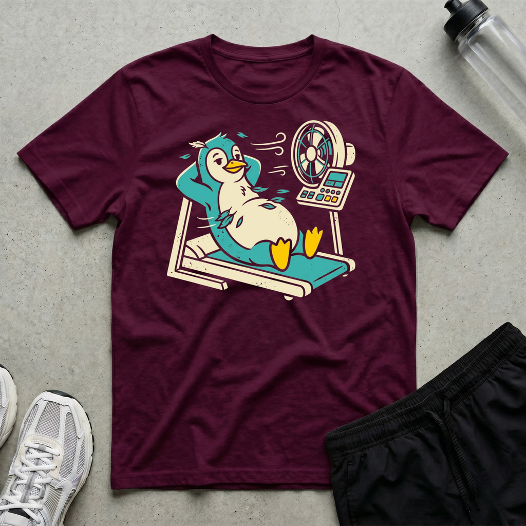 Treadmill Fan Penguin T-Shirt