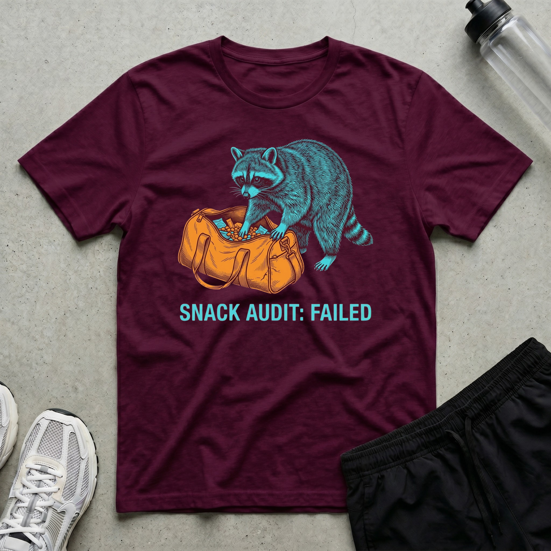 Raccoon Snack Audit T-Shirt