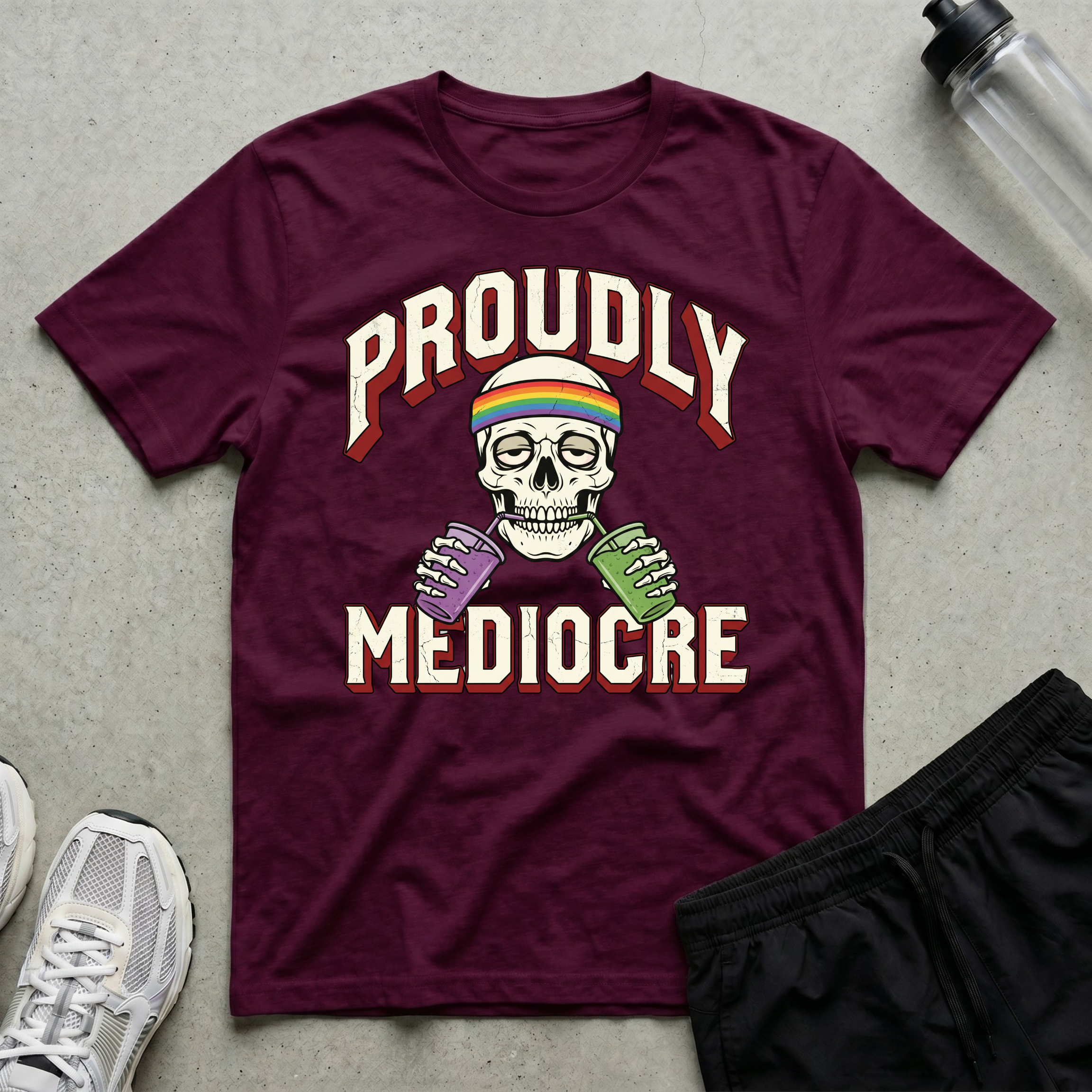Proudly Mediocre Double Sip T-Shirt