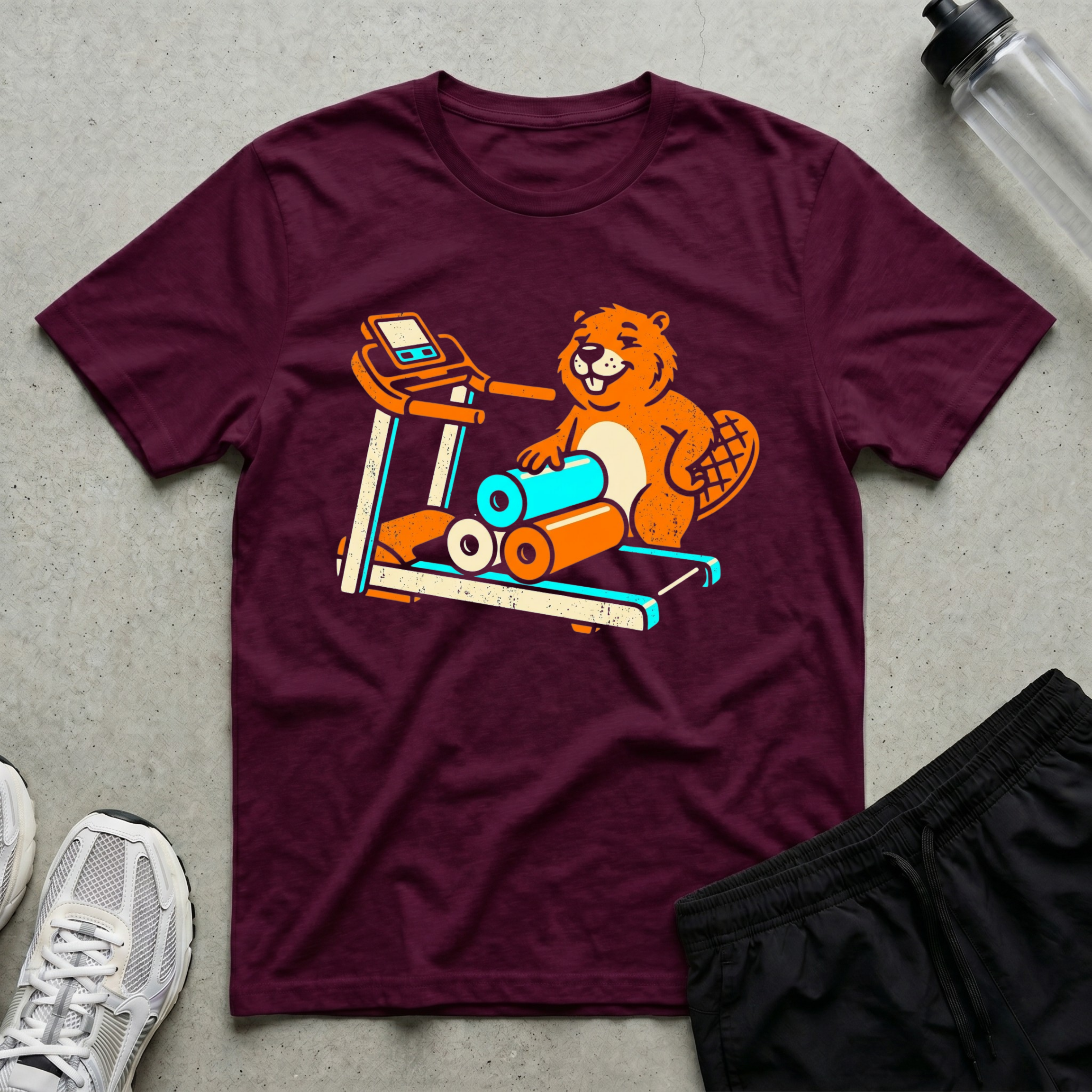 Foam Roller Beaver T-Shirt