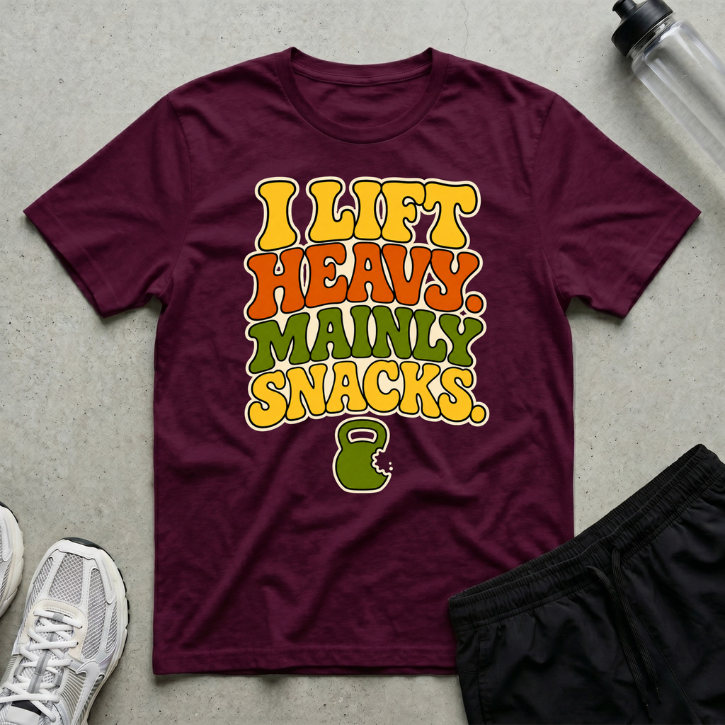 I Lift Mainly snacks T-Shirt