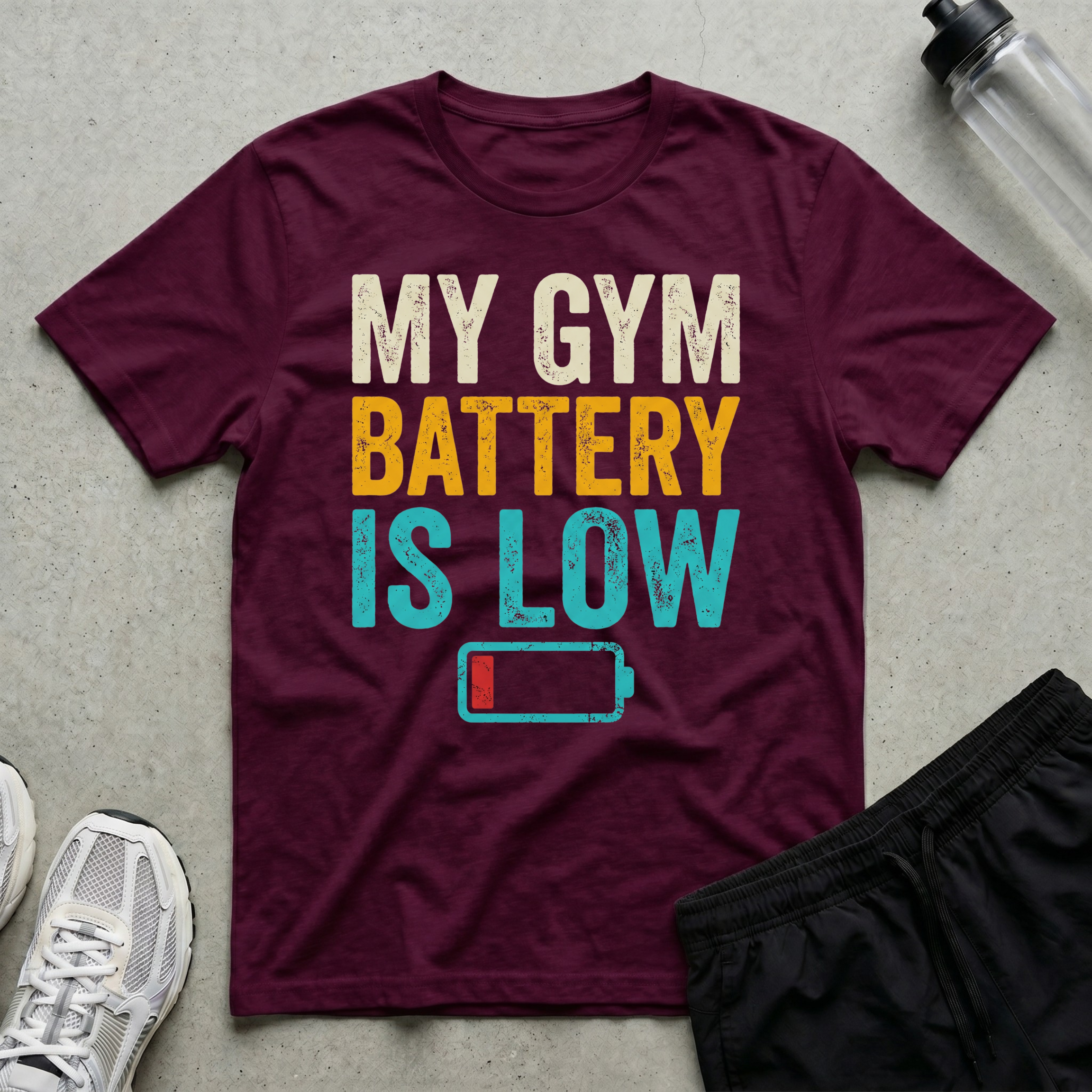 Gym Battery Low T-Shirt