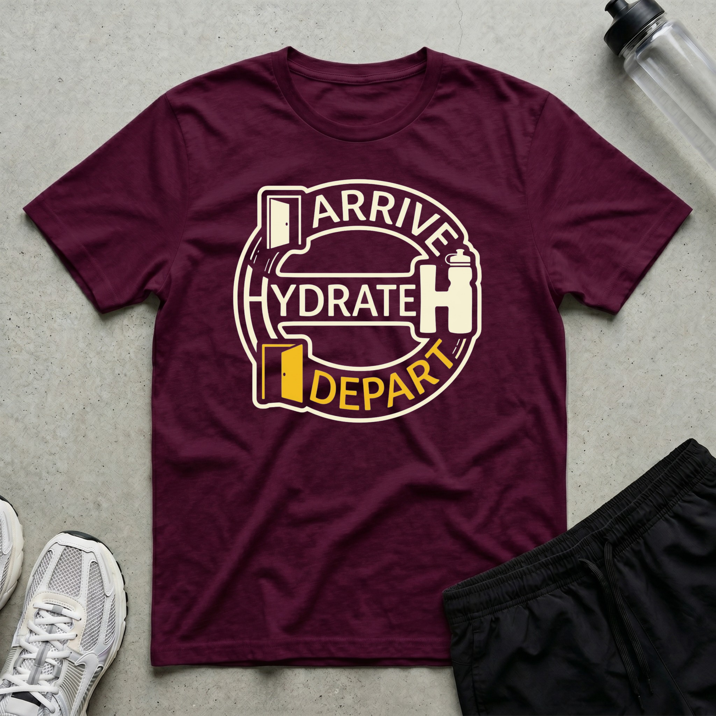 Arrive Hydrate Depart T-Shirt