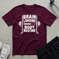 Brain Loading T-Shirt - Maroon