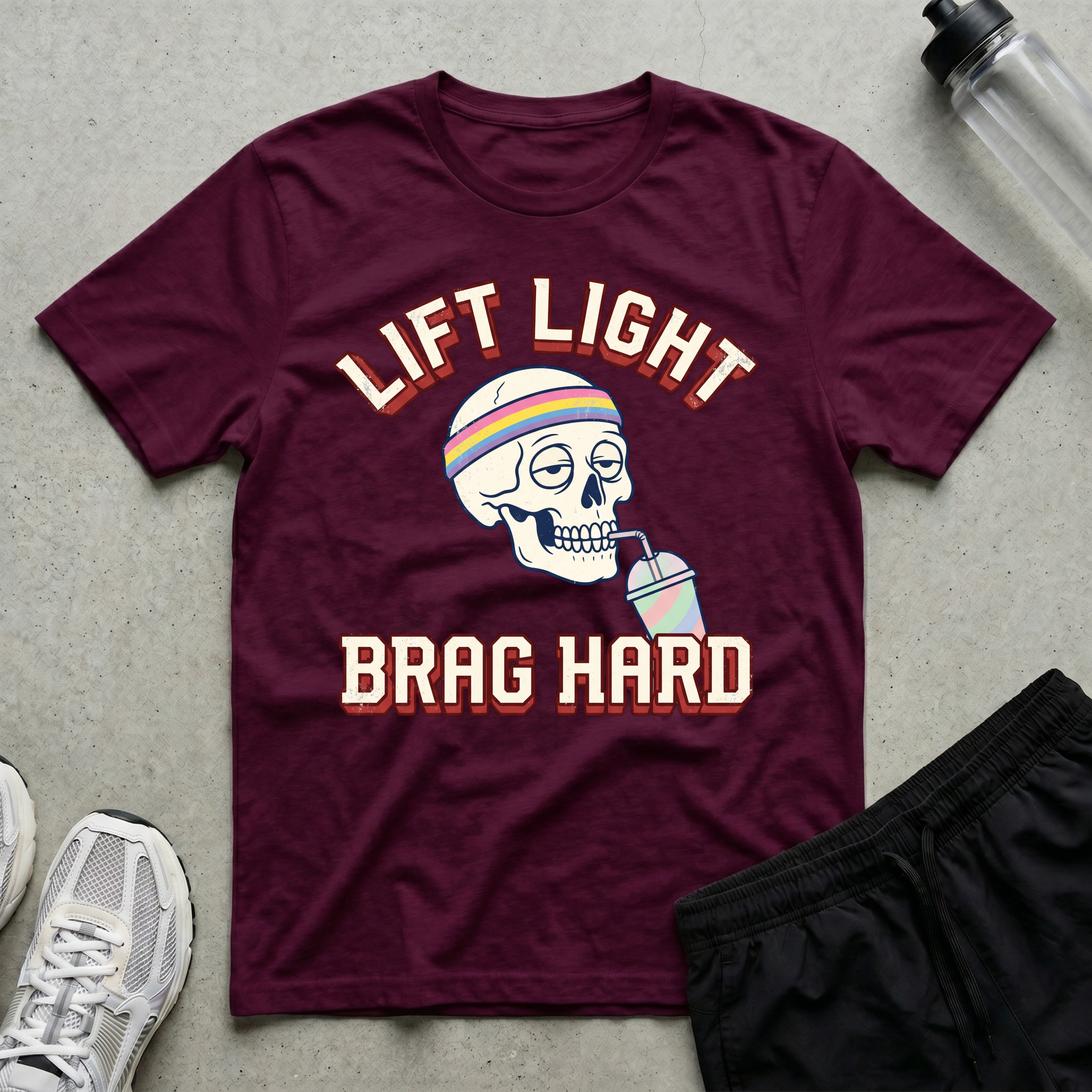 Lift Light Brag Hard Skull T-Shirt