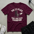 Plate Hide Seek T-Shirt - Maroon