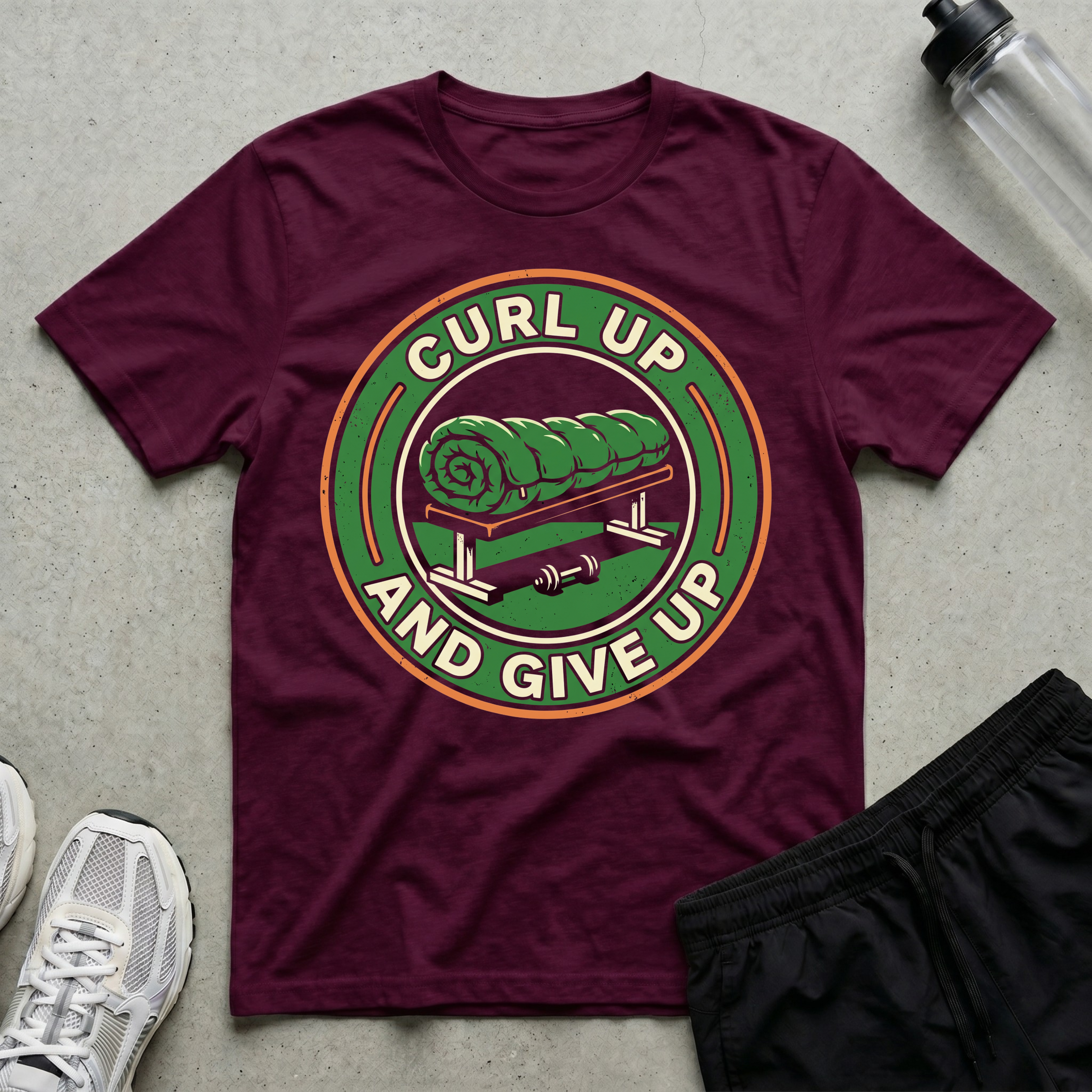 Curl Up And Give up T-Shirt