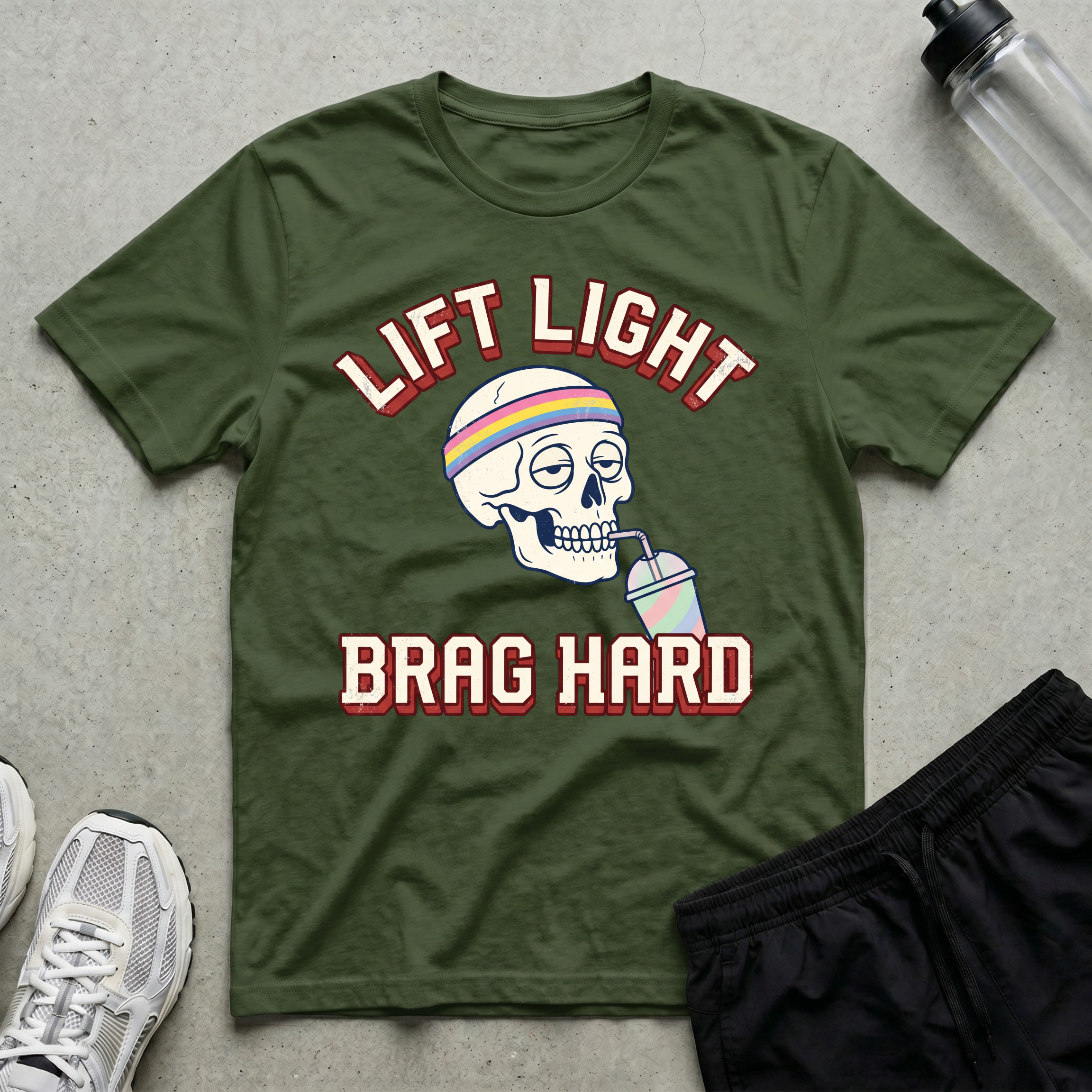 Lift Light Brag Hard Skull T-Shirt