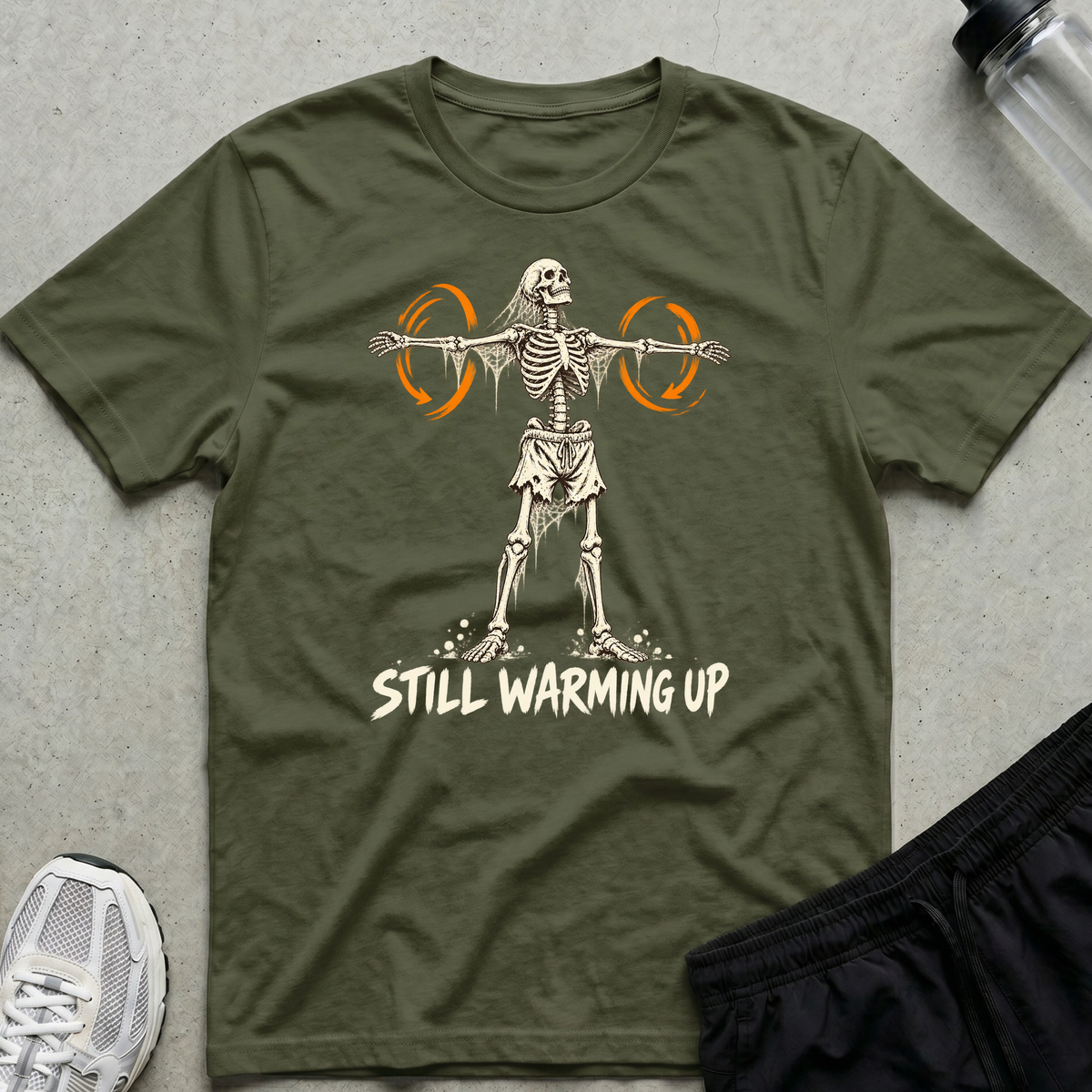 Still Warming Up T-Shirt - Military Green