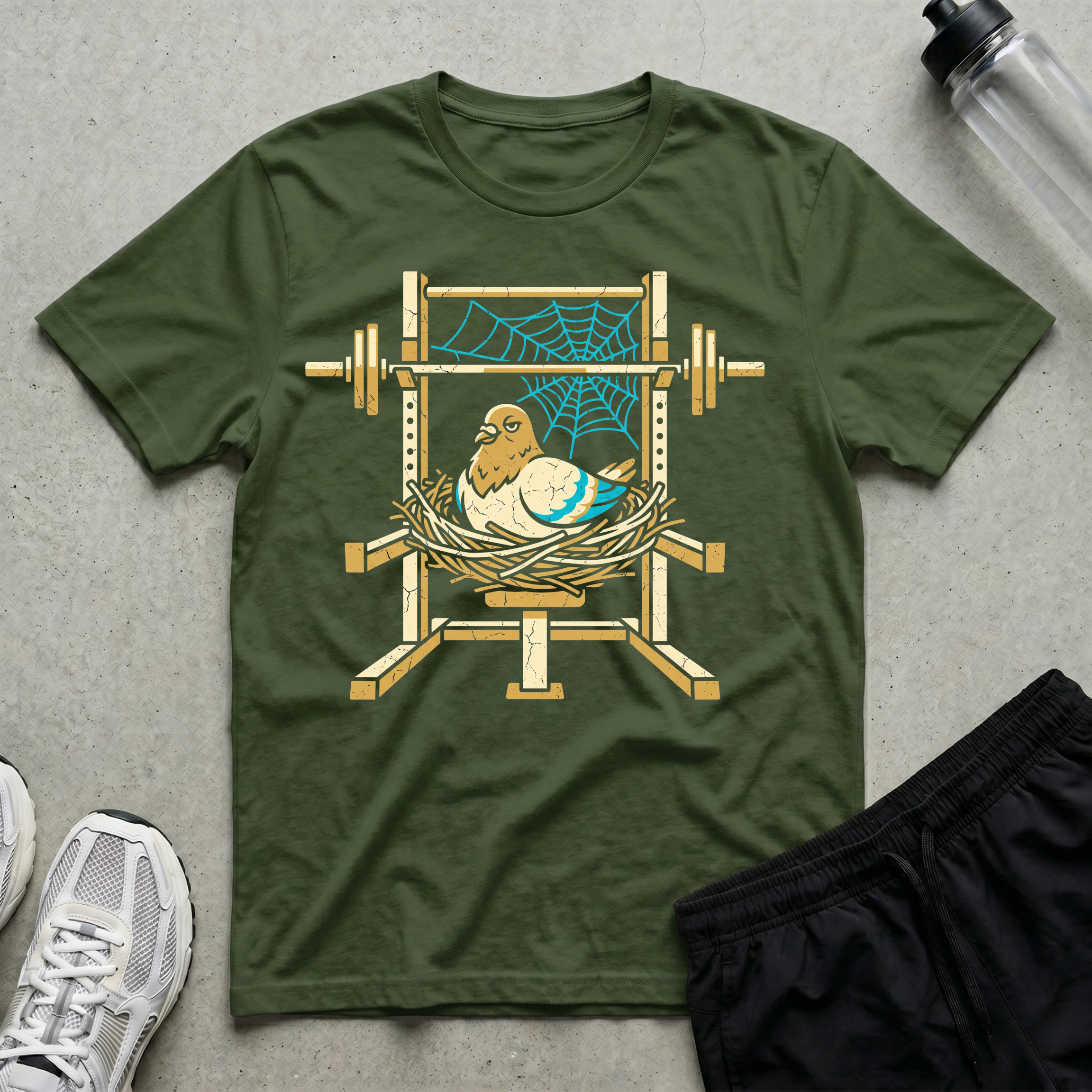 Squat Rack Pigeon T-Shirt