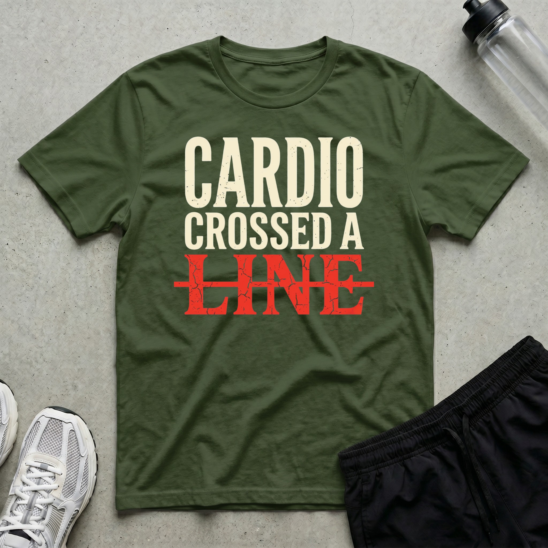 Cardio Crossed A Line T-Shirt