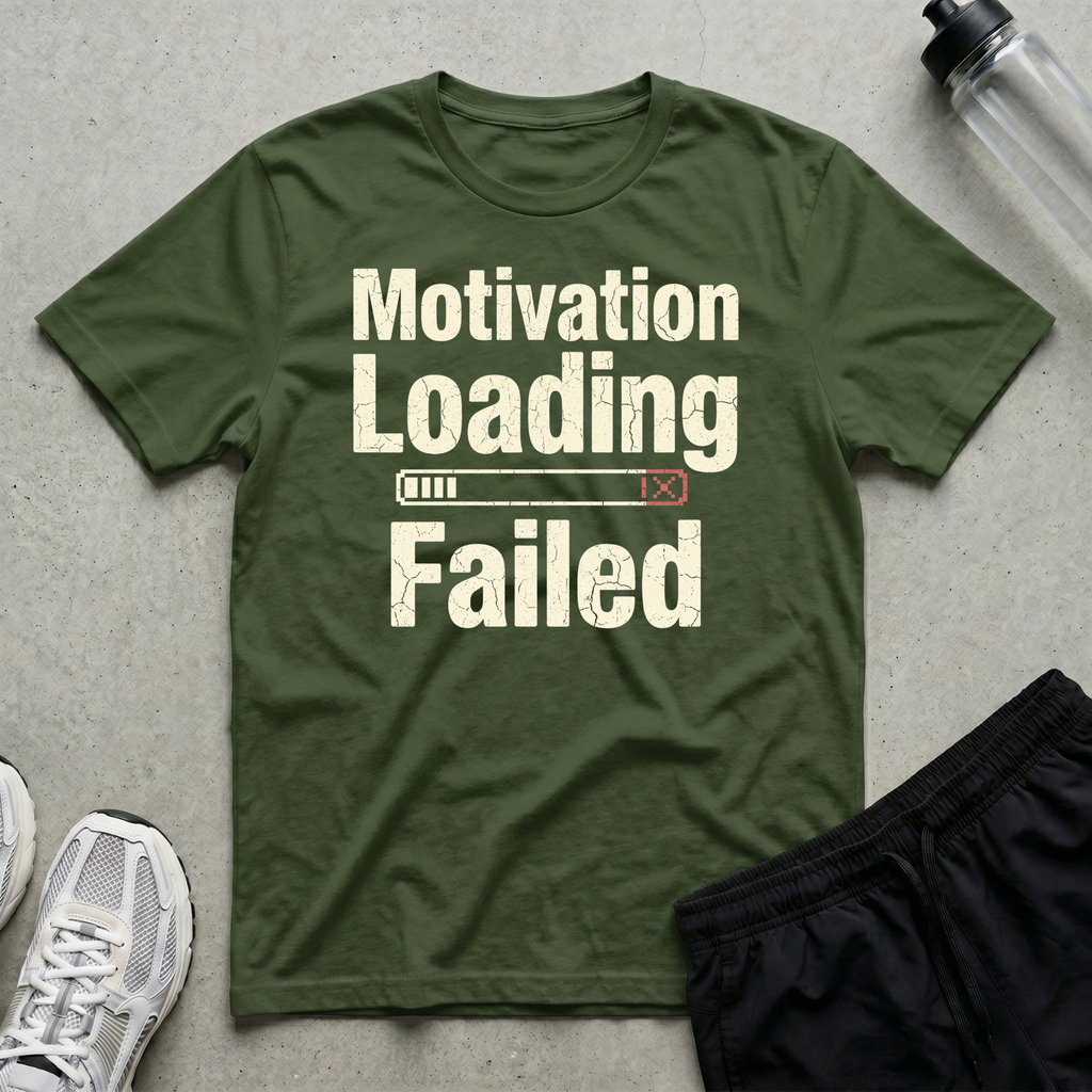 Motivation Loading Failed T-Shirt