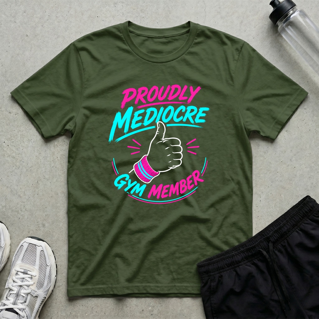 Proudly Mediocre Gym Member T-Shirt