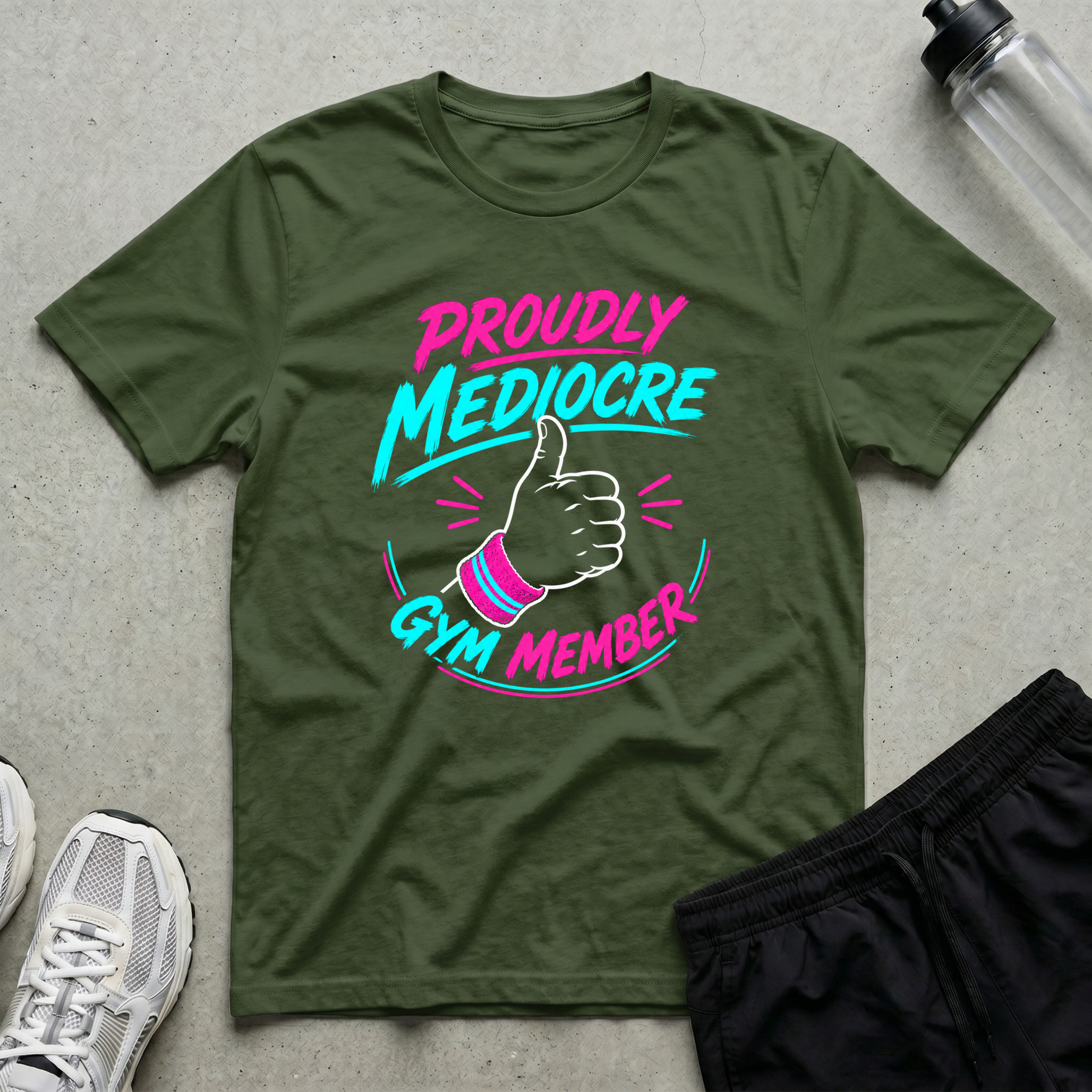 Proudly Mediocre Gym Member T-Shirt