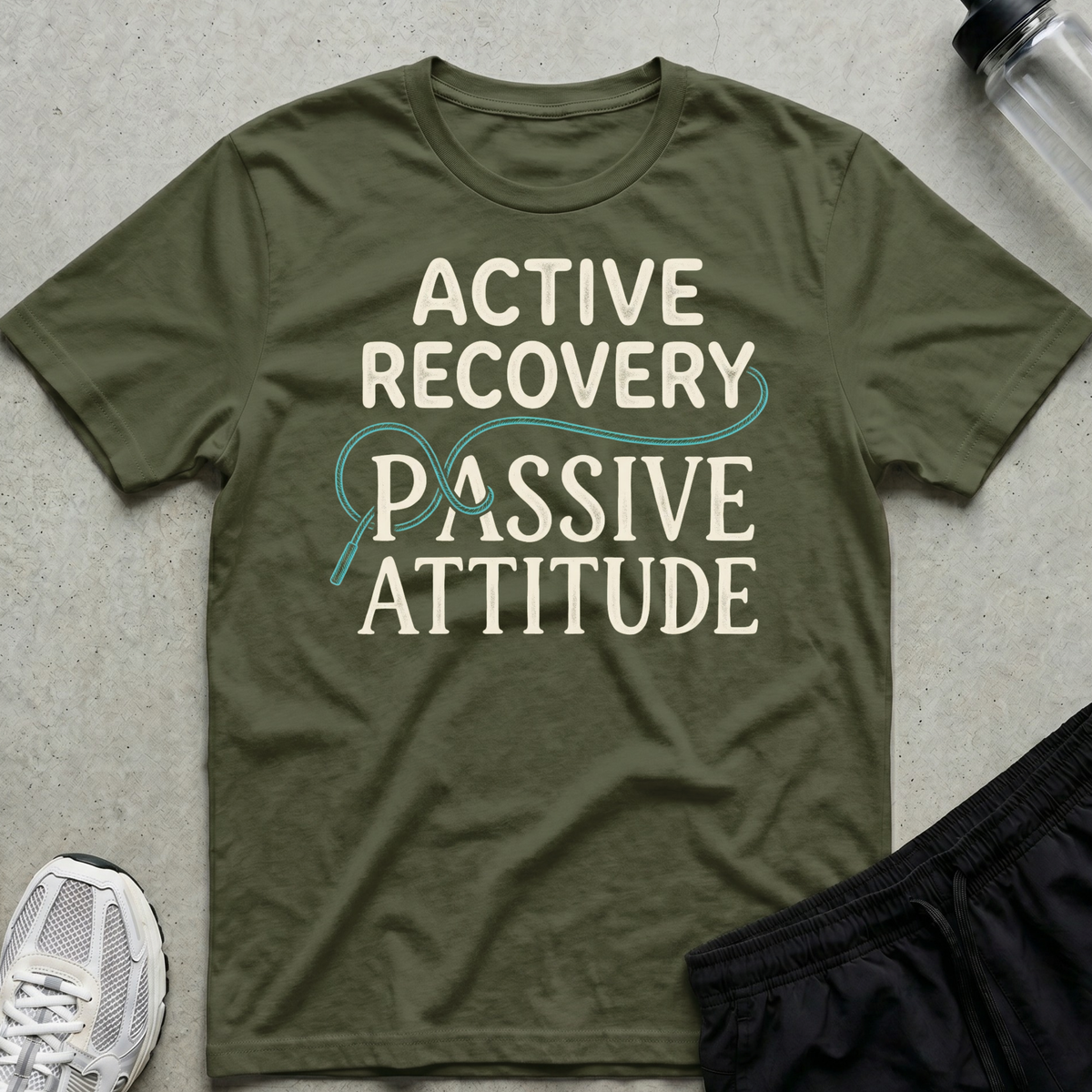 Active Recovery T-Shirt - Military Green