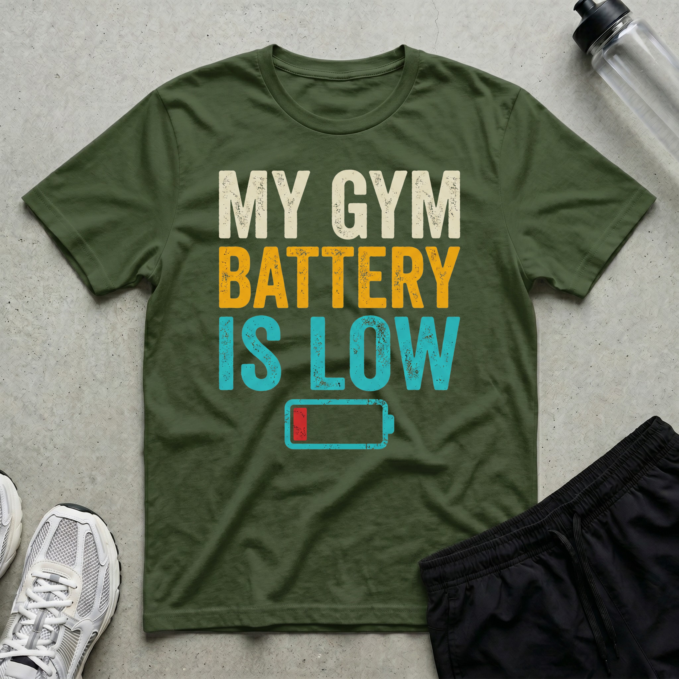 Gym Battery Low T-Shirt