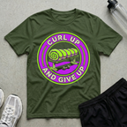 Curl Up And Give Up Neon T-Shirt