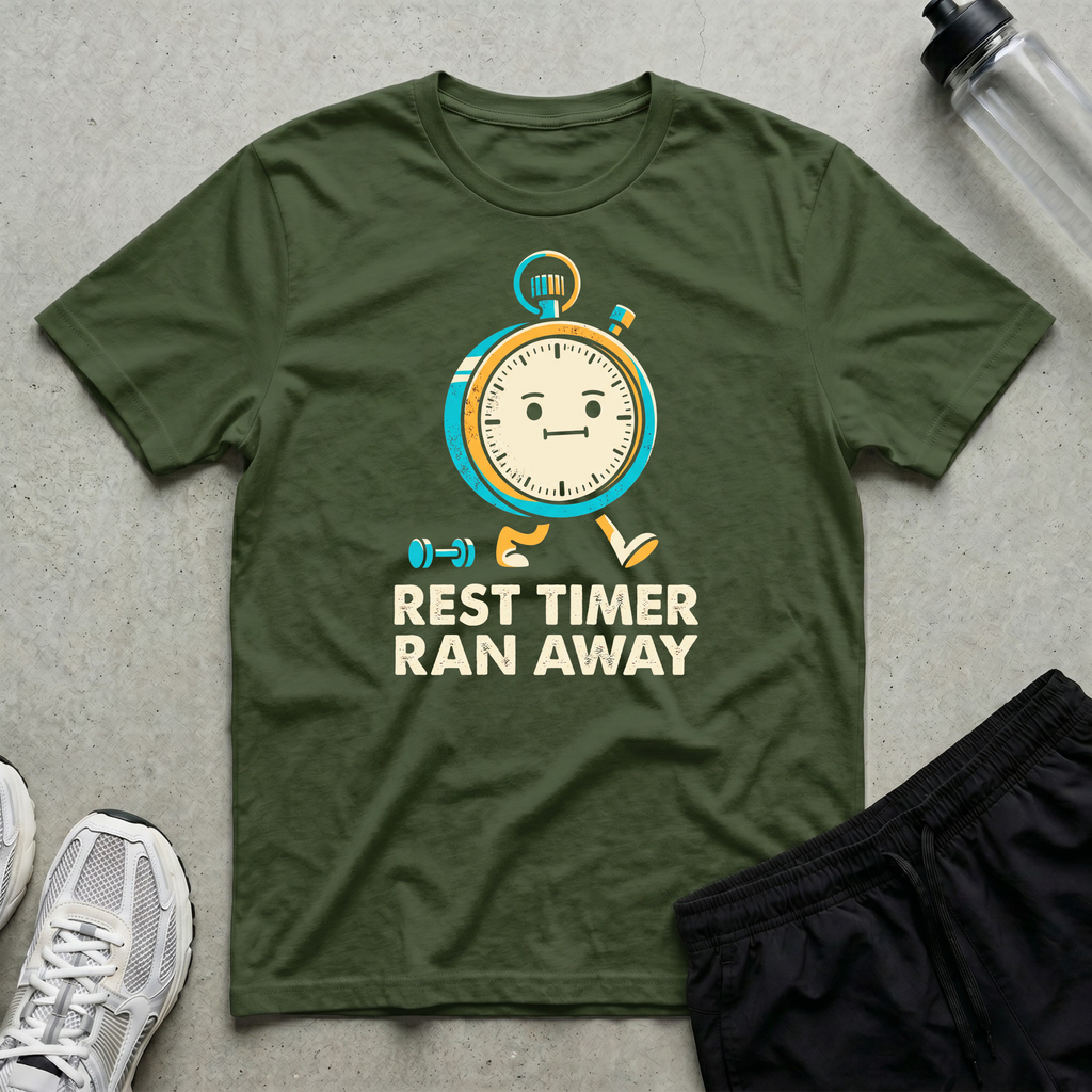 Rest Timer Ran Away T-Shirt