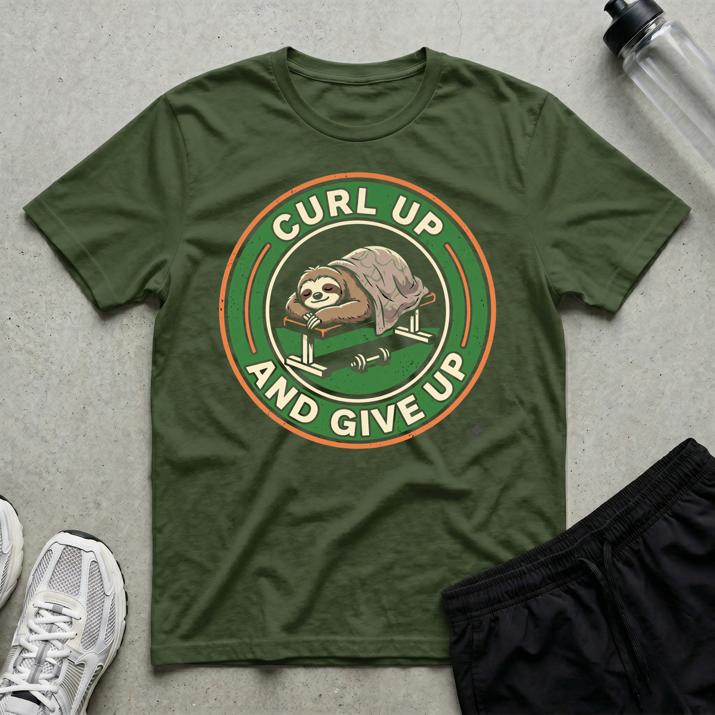 Curl Up And Give Up Sloth T-Shirt