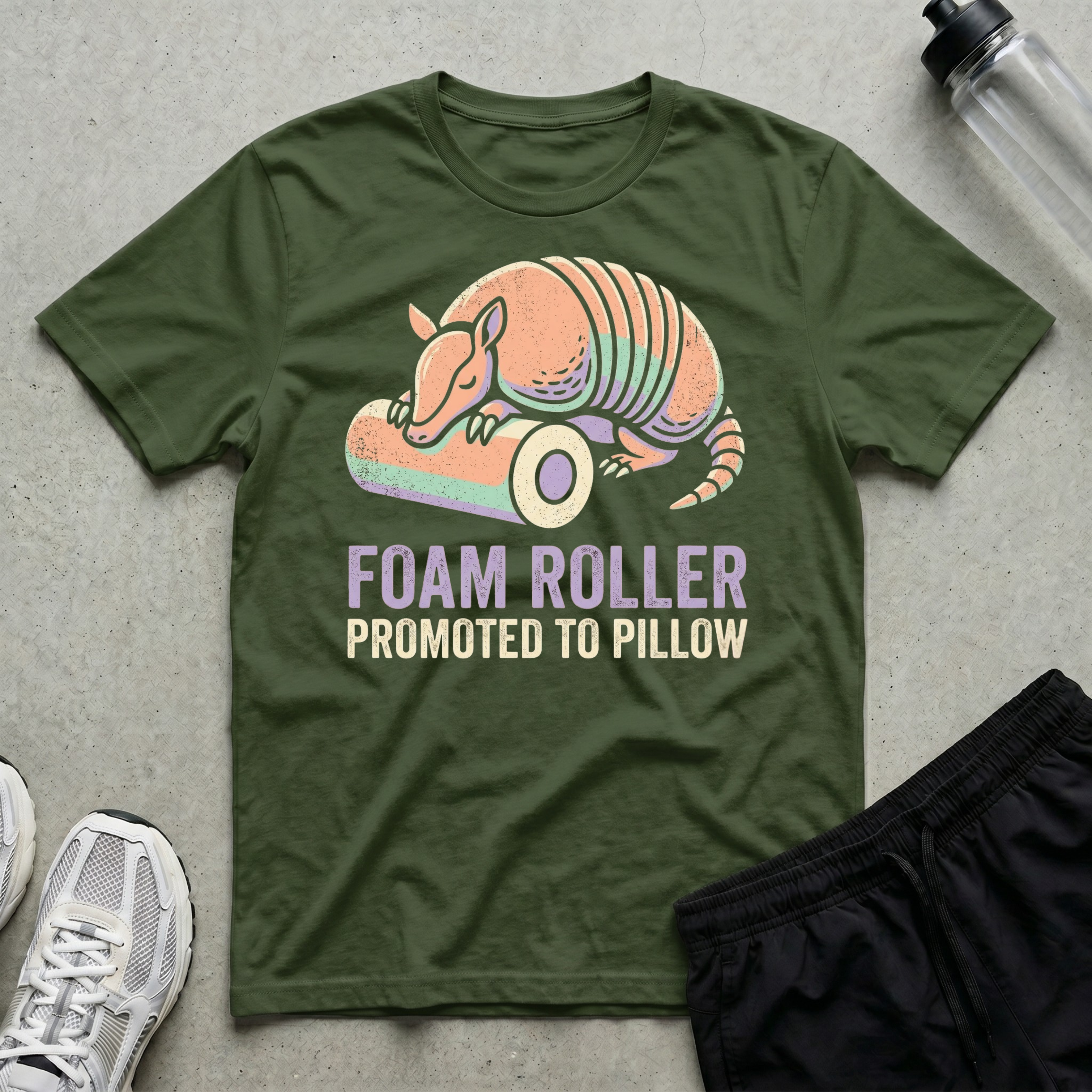 Foam Roller Pillow T-Shirt