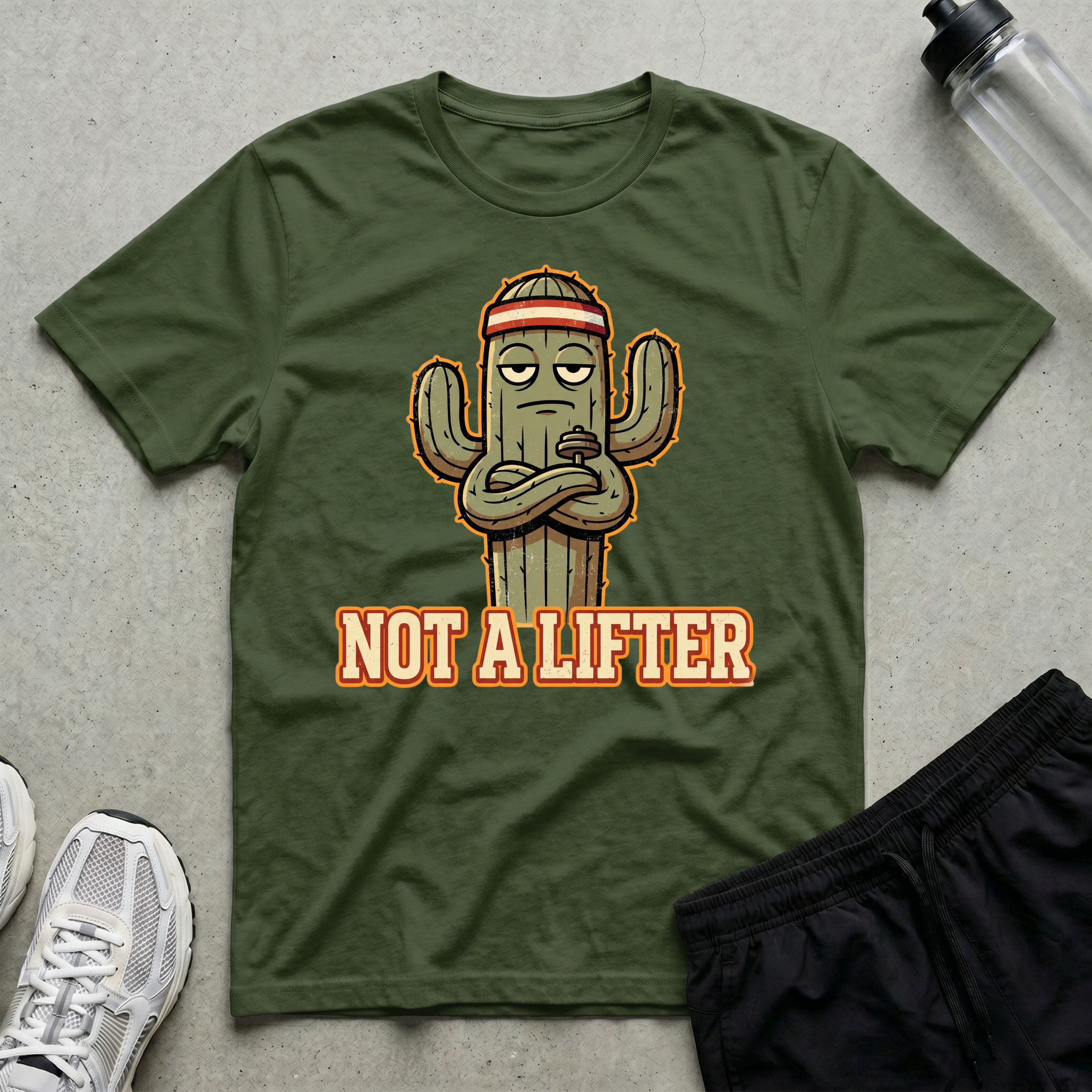 Not A Lifter Cactus T-Shirt