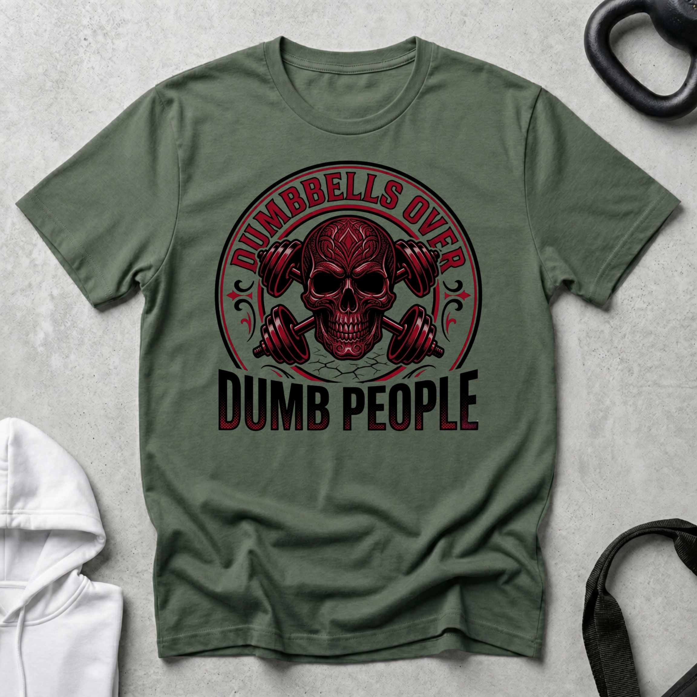 Dumbell Over Skull
