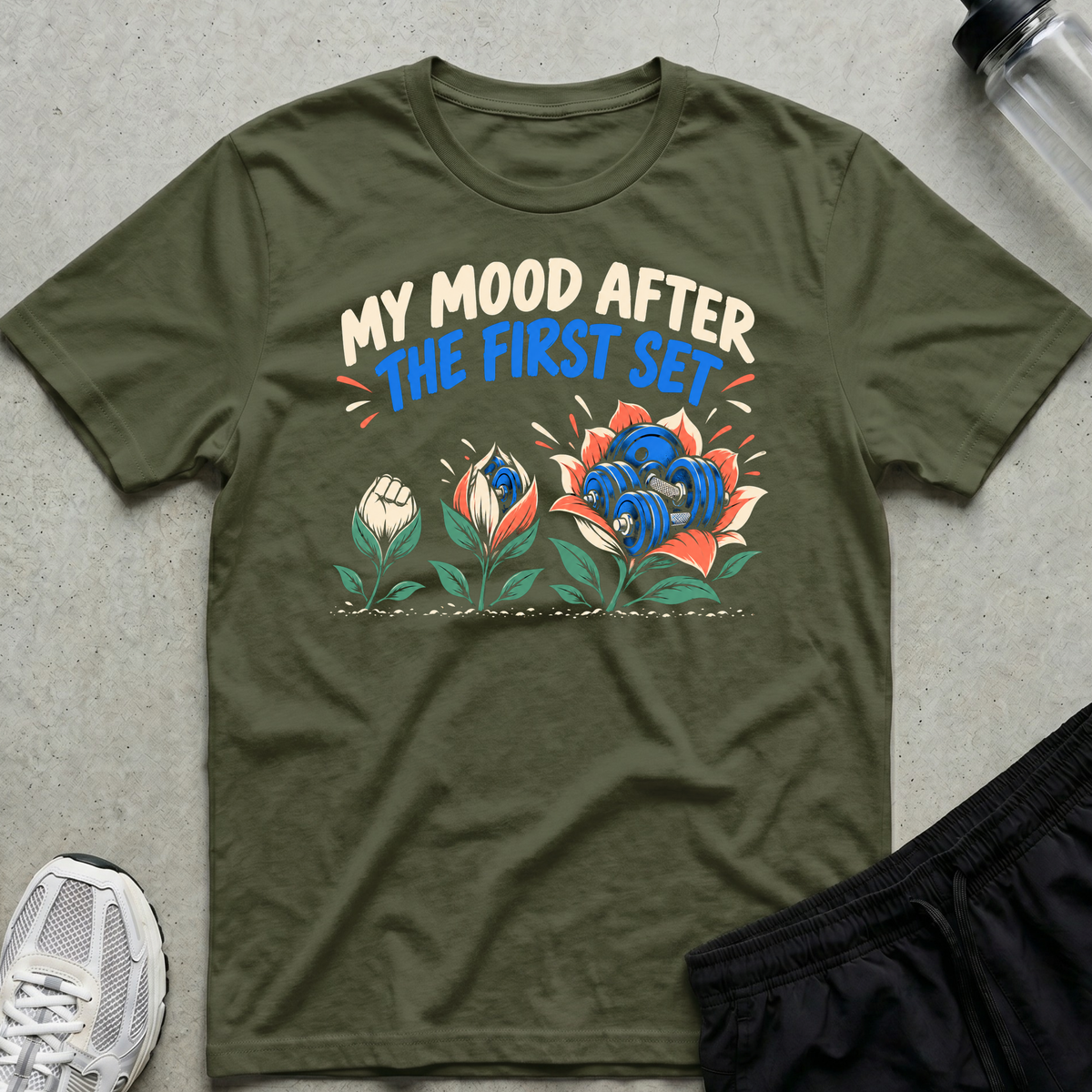 After First Set T-Shirt - Military Green