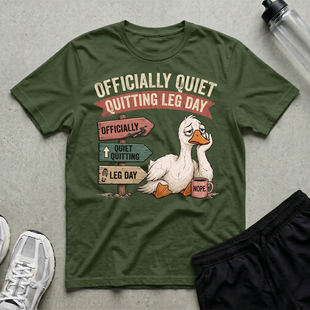 Quiet Quitting Leg Day T-Shirt